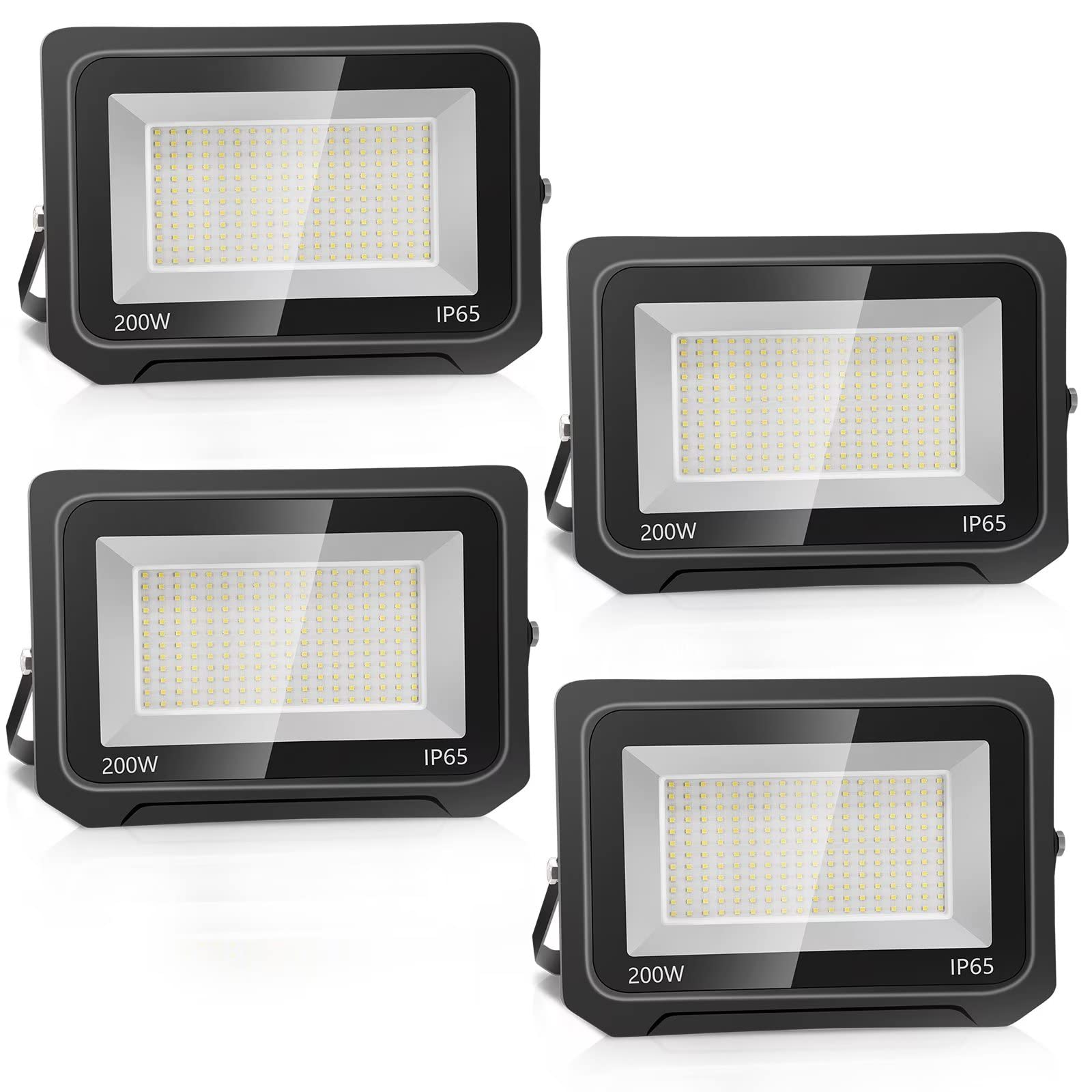 loyal 200W Faretto LED da Esterno 20000LM Super Luminosa Bianco Caldo 3000K Fari LED Lampada, Impermeabile IP65 Proiettore Faro, Luce di Sicurezza per Giardino Corridoio Piazza Cortile Garage