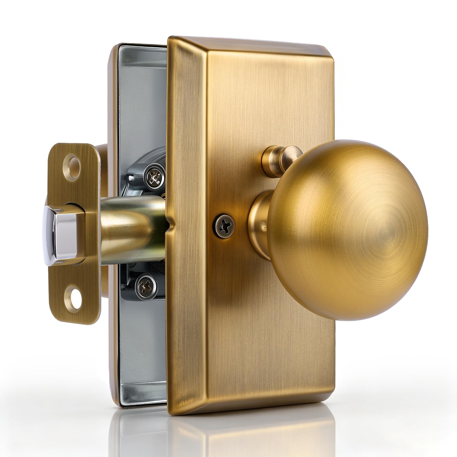 Matte Black Door Knobs - Privacy Lock & Modern Design -10