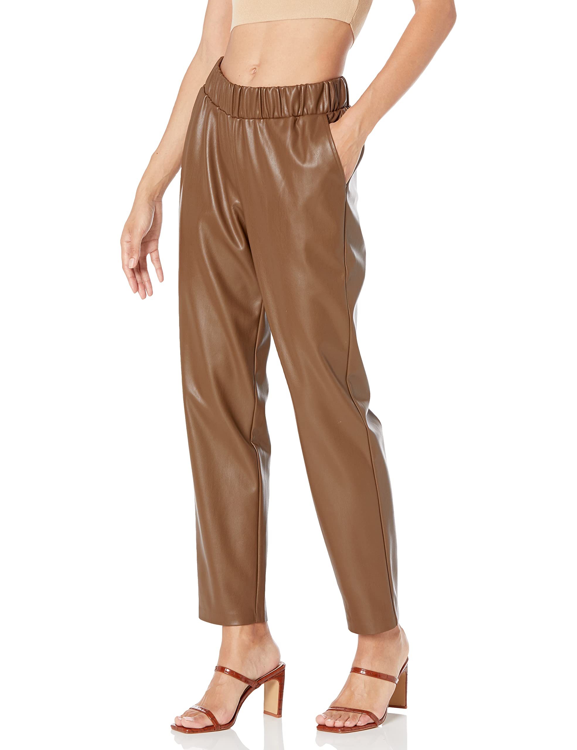 Pantalon de jogging en similicuir premium signé @lisadnyc finition luxe - 7