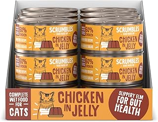 Scrumbles Natural Wet Cat Food, Chicken in Jelly 18x 80g