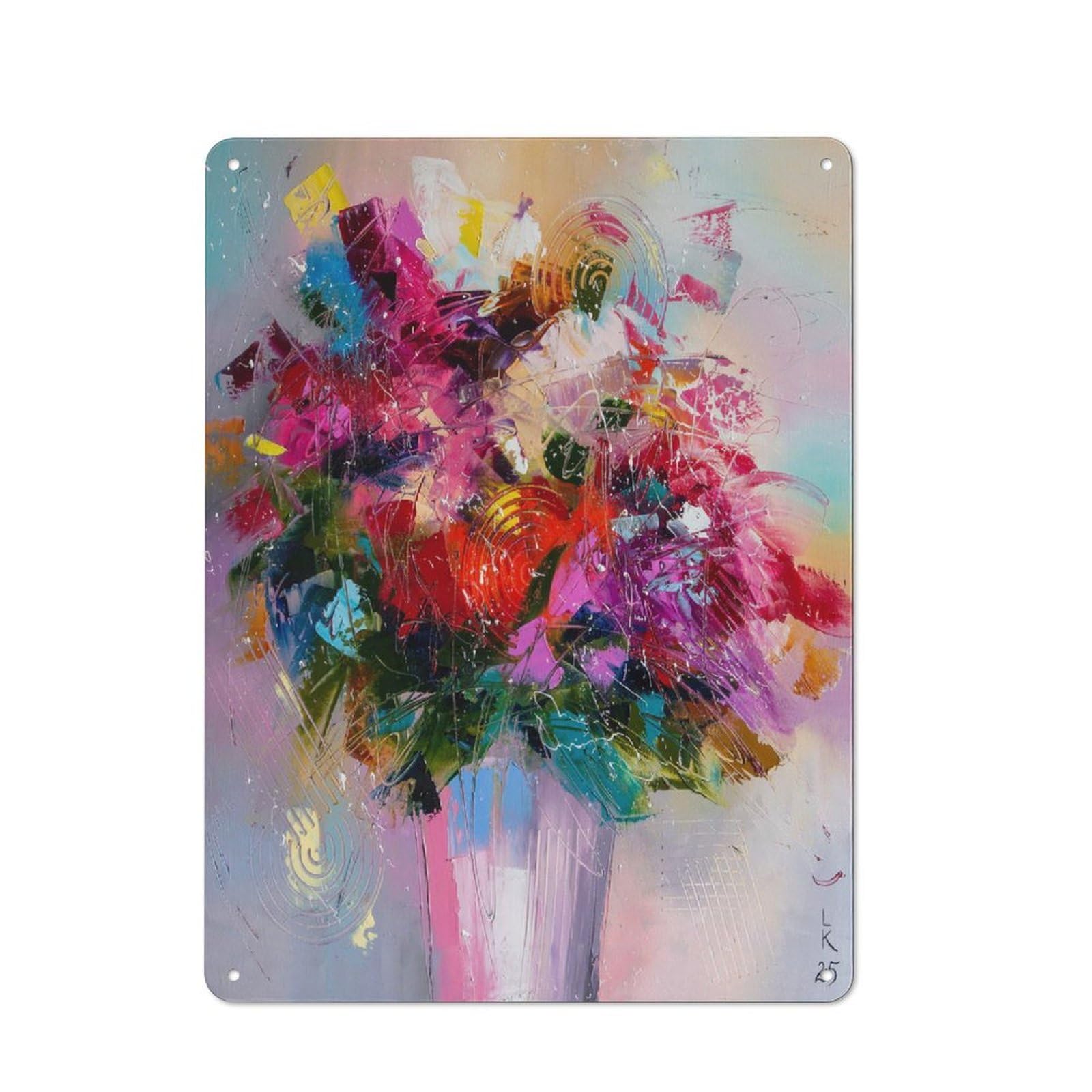 Vintage Tin Sign 40x30cm with Bouquet of Emotions for Garage Or Workshop, for Metal Sign Collectors, for Cafés, Pubs And Restaurants