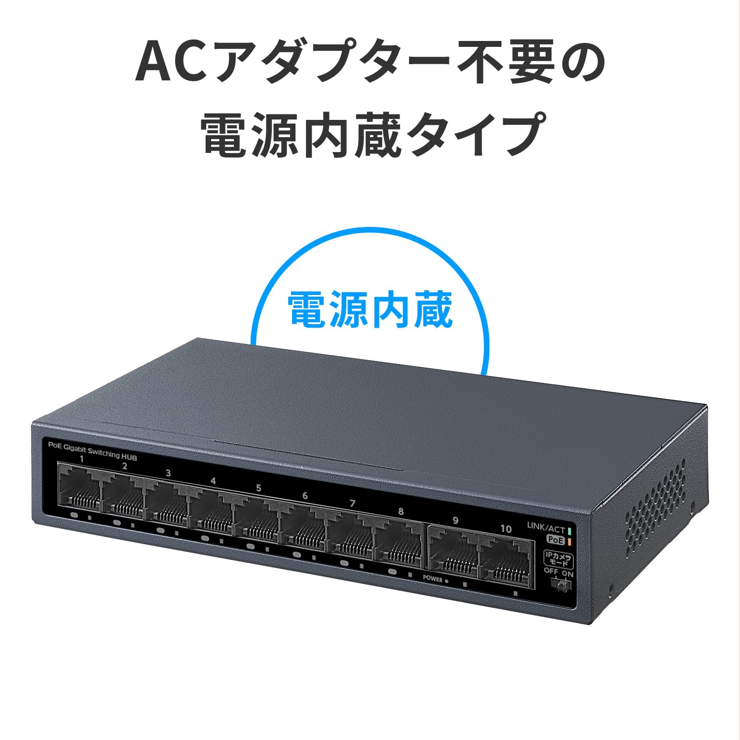 ★ IODATA IEEE802.3at PoEスイッチ BSH-GP08MB 楽天市場】アイ・オー・データ IODATA BSH-GP08MB IEEE802.3at