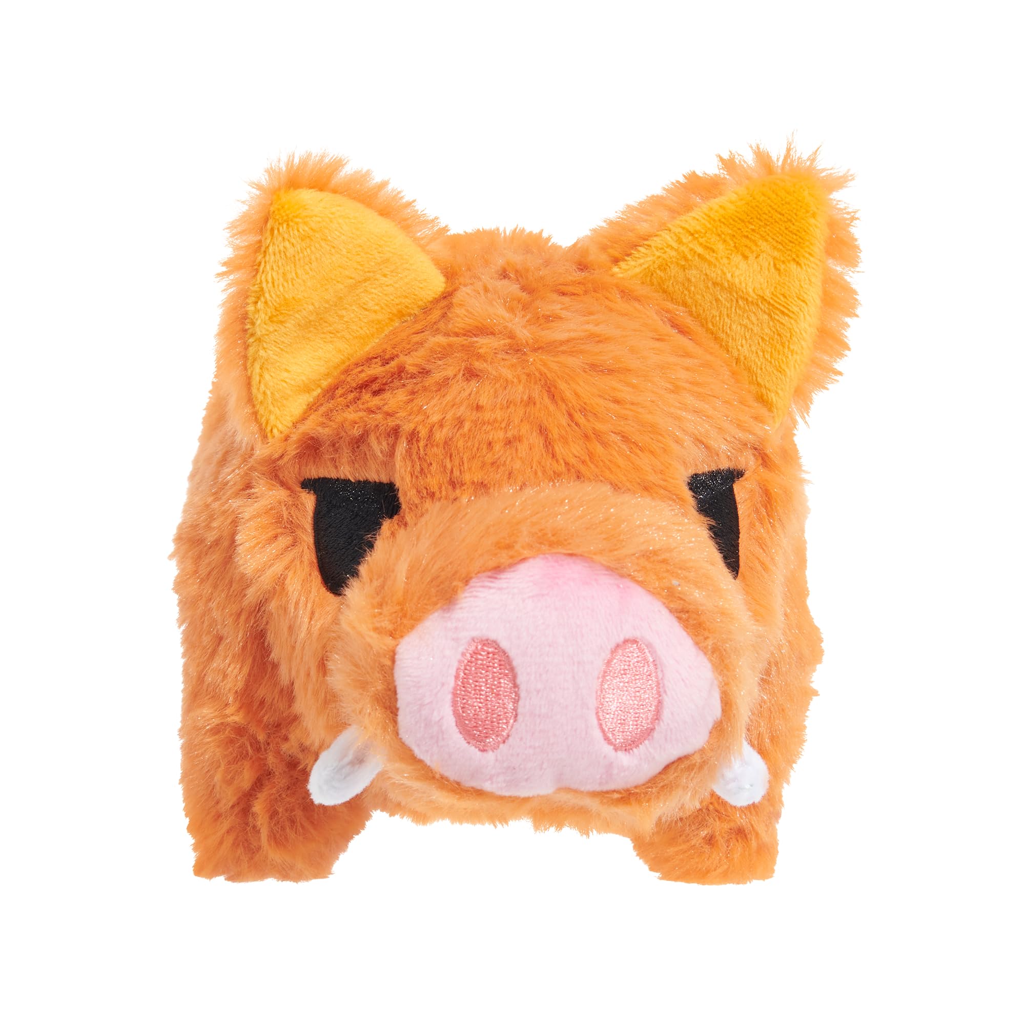 BARK Dog Toy Beau The Boar Squeaky Toy for Dogs Plush With Crazy Crinkle, brown, Medium