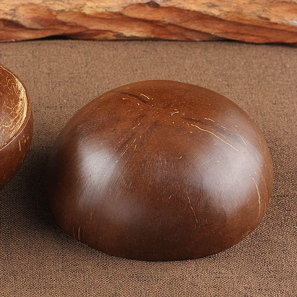 Juego de 8 cuencos naturales de cáscara de coco, 450 ml/15 oz - Cuenco liso pulido para batidos, acai, ensaladas, buda Bowl, ideal para regalos veganos, decoración de cocina, servicio en fiestas