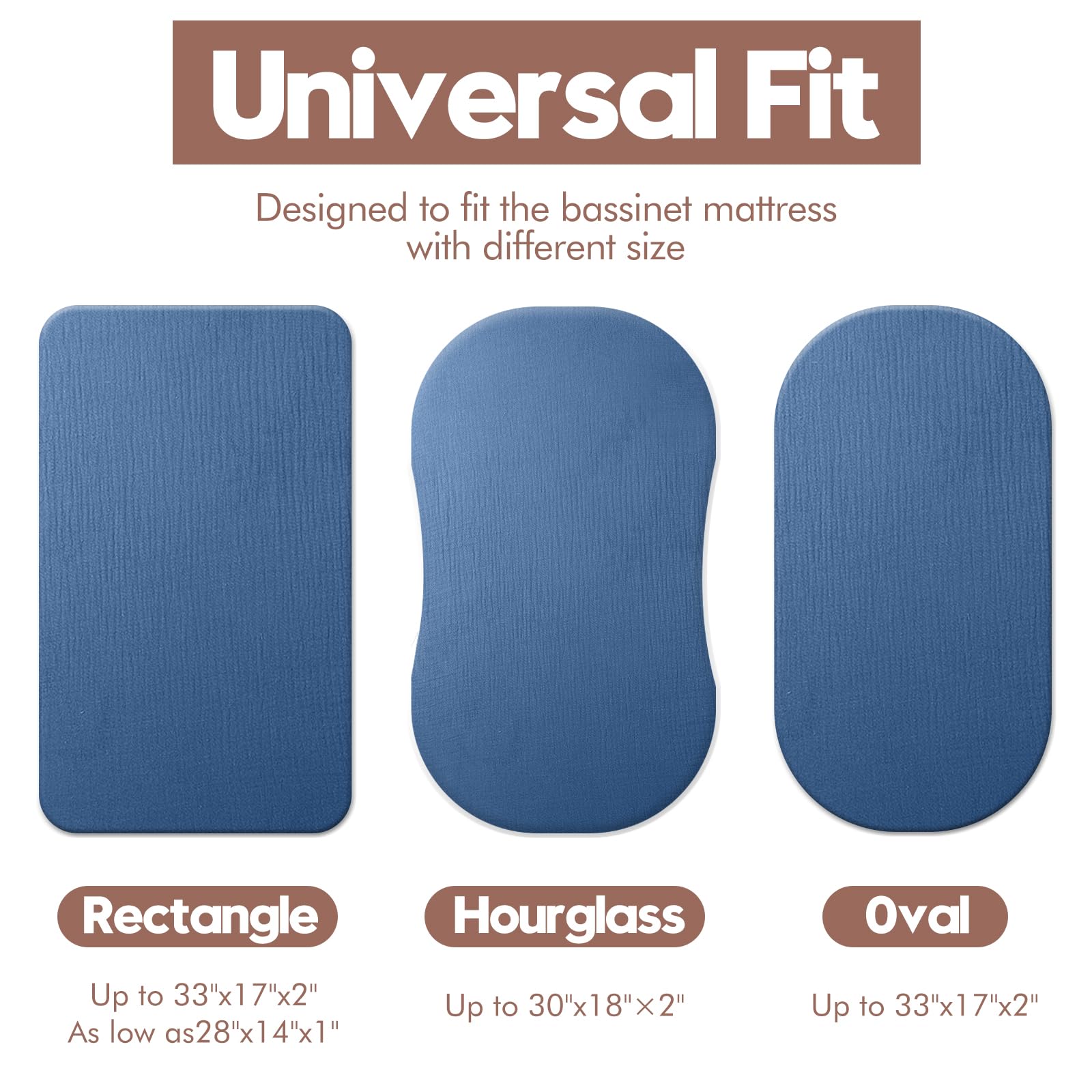 Sábanas De Muselina Para Moisés – 100% Algodón, Pack De 2, Ajustables, Color Verde Romano, Bohemias