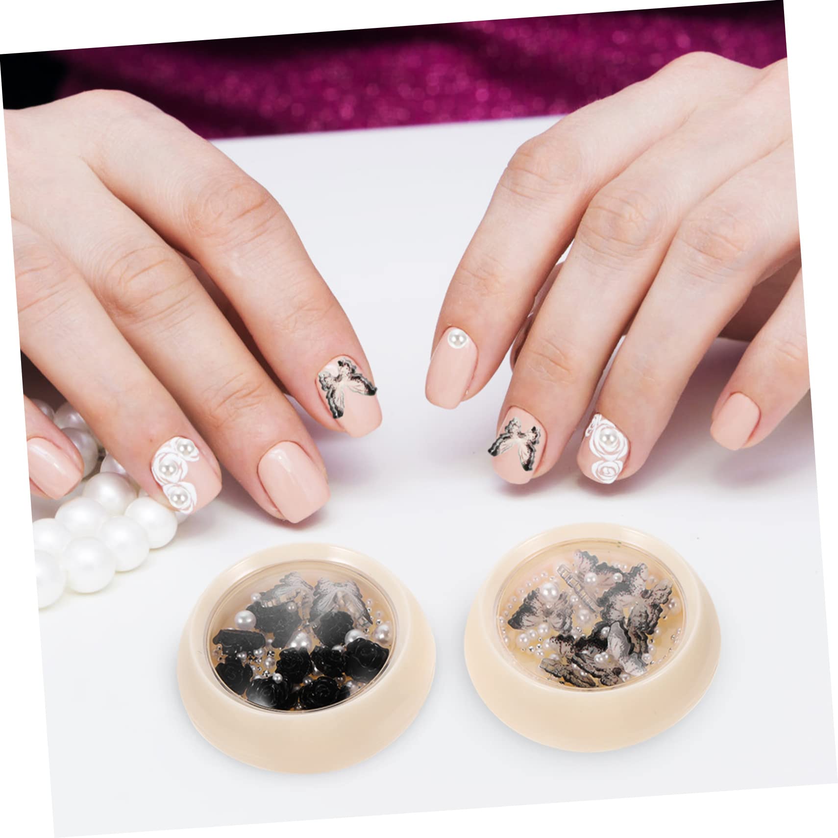 WOONEKY Charms Per Unghie Decorazioni Nail Art Nail Jewels Unghie Dark Per Occasione