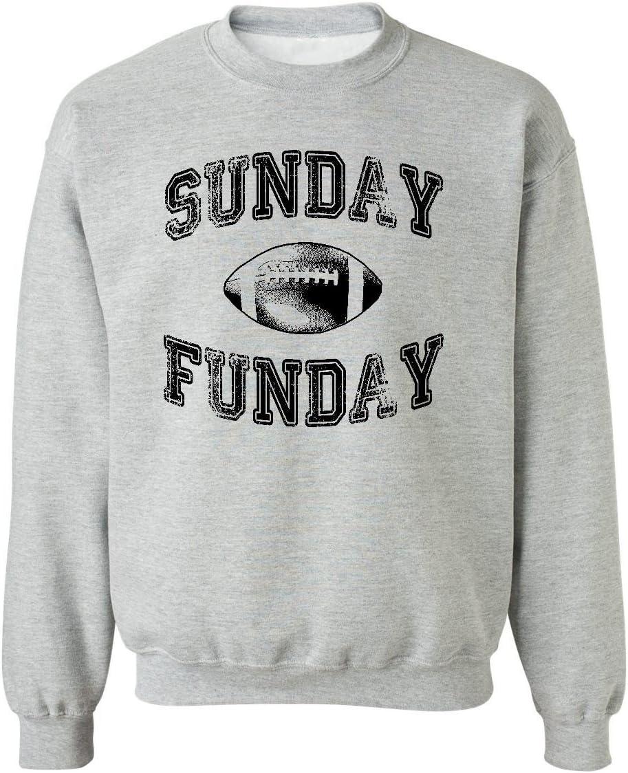 Promotion & Beyond Sunday Funday Funny Football Crewneck Sweatshirt