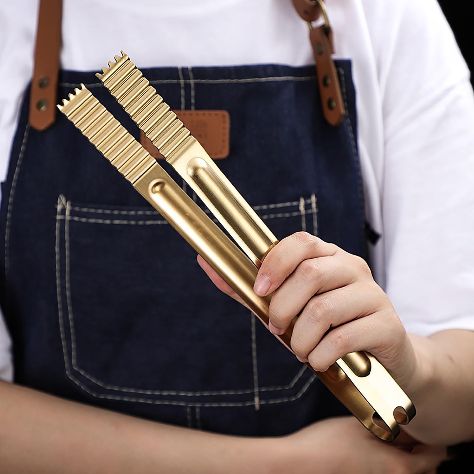 Pinzas de cocina de acero inoxidable, pinzas extendidas de 51 cm, para barbacoa, catering y parrilla, utensilios de cocina duraderos y antideslizantes para carne y cocina