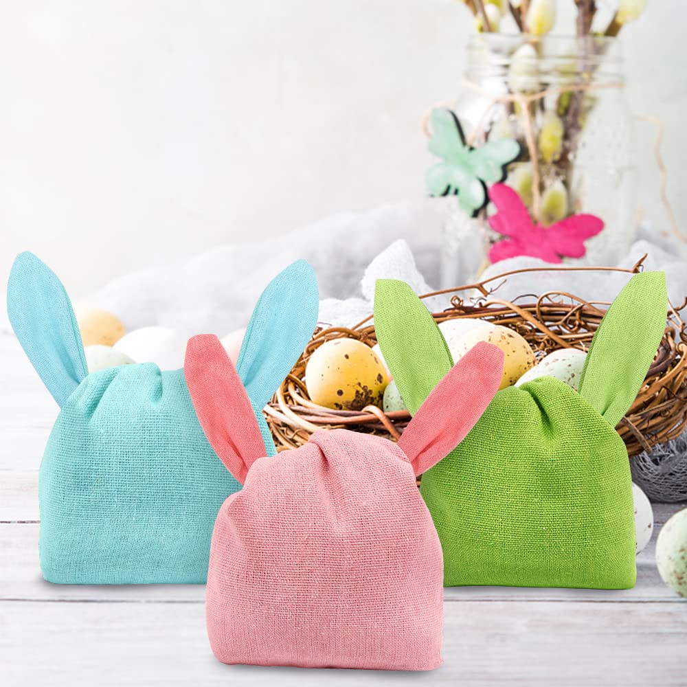 4 Pezzi Sacchetto Regalo Pasqua 18x15cm, Sacchetti Pasquali