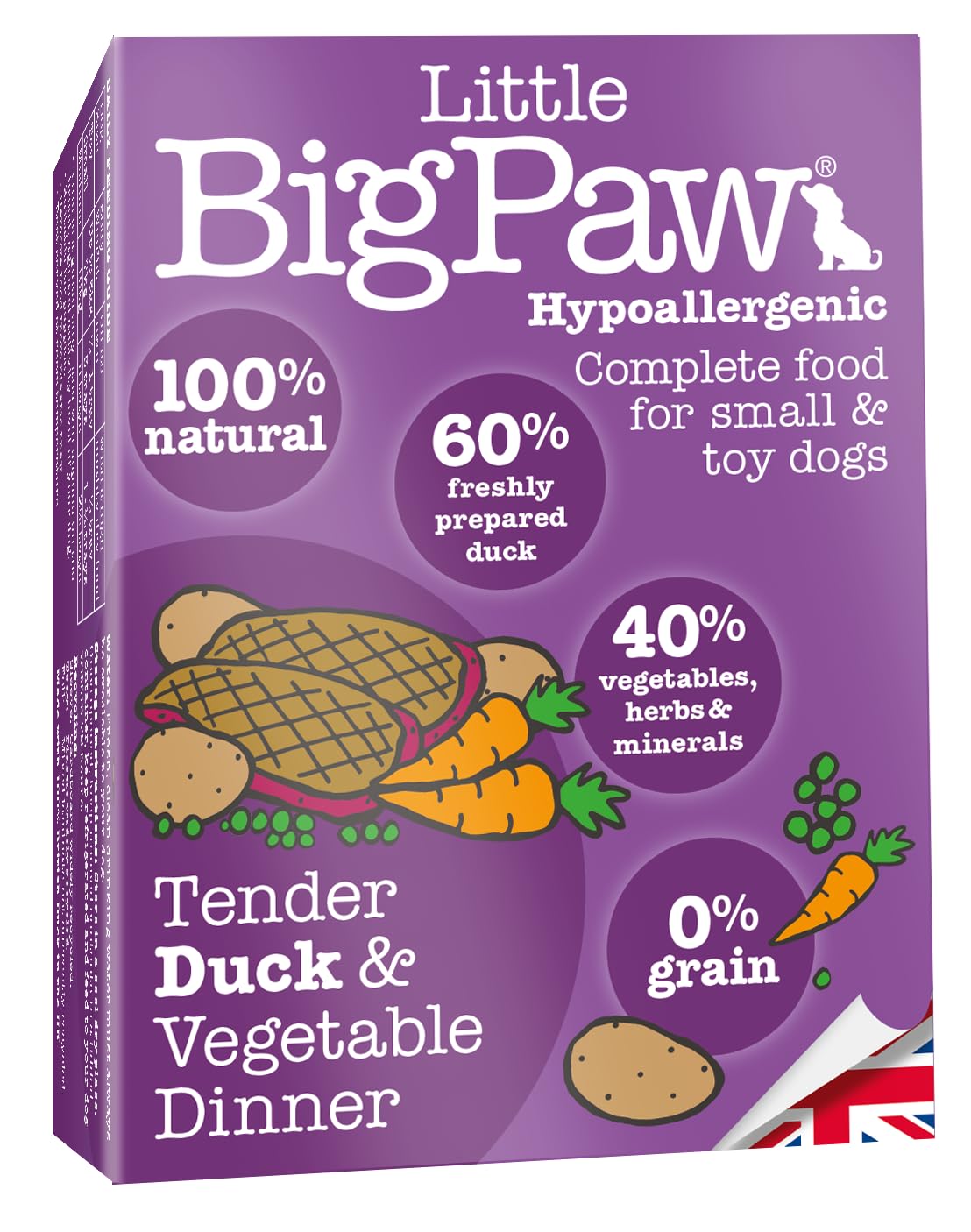 Little BigPaw Tender Duck & Vegetable Dinner for Puppy and Small Dogs