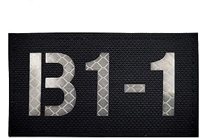 Custom IR Reflective Callsign Patch B1-1
