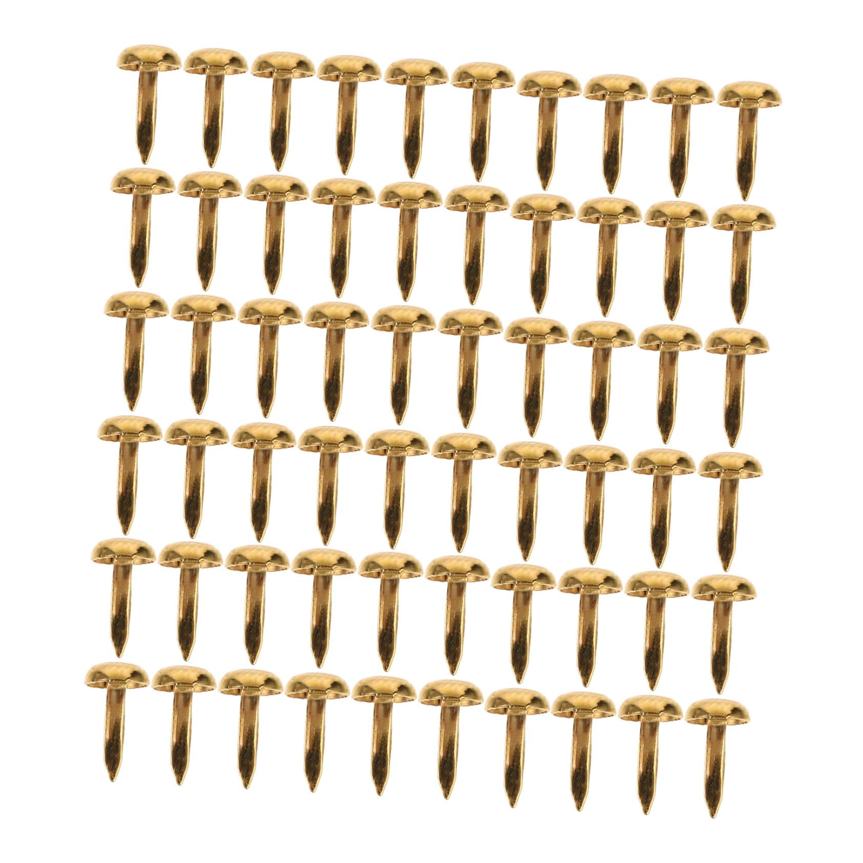 HOMSFOU 200pcs Mini Metal Brads Fasteners for Crafts Decorative Paper Pins for DIY Projects Clips for Scrapbooking and Home Decor