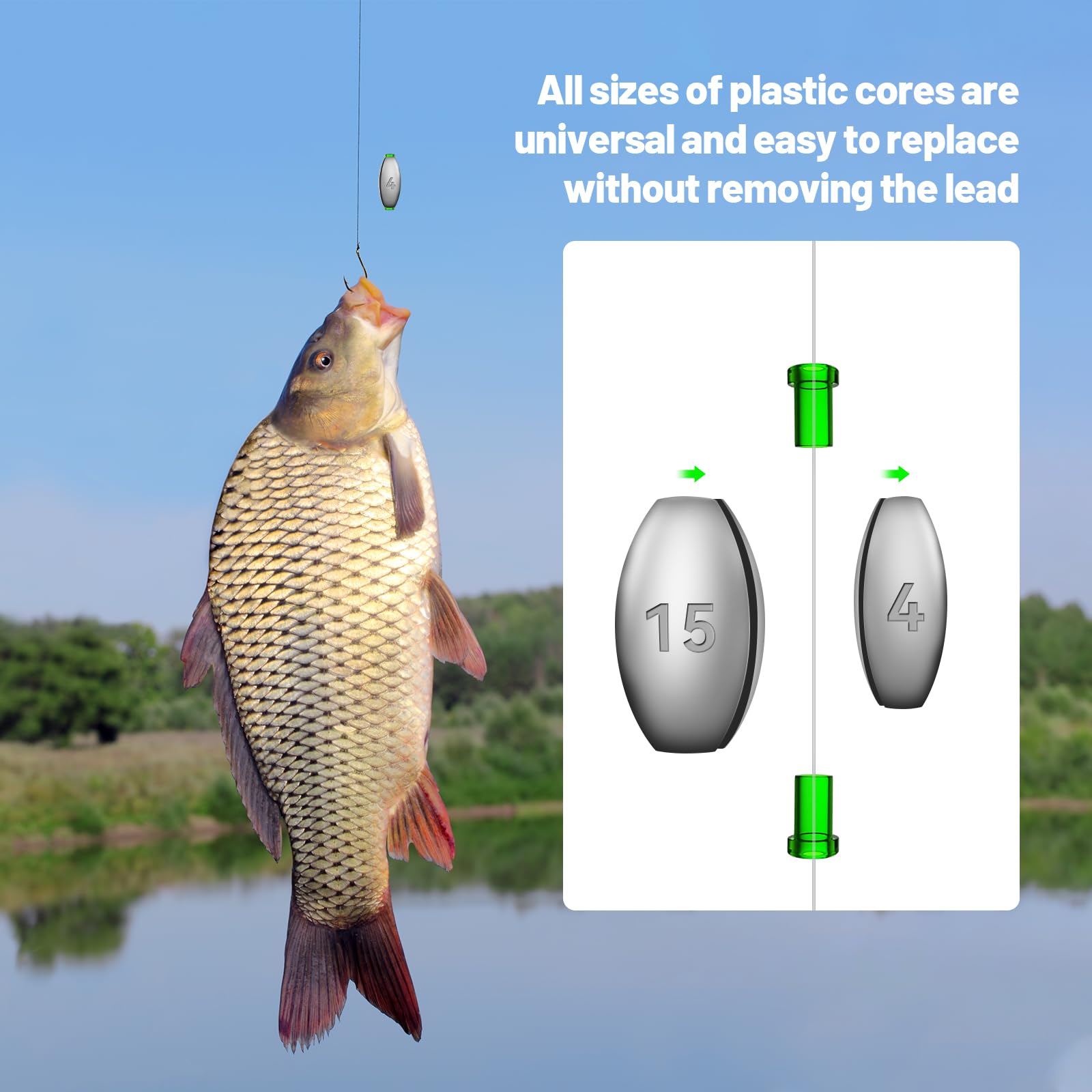 Plomb De Peche 50 Plombs De Pêche Split Shot - Pour Eau Douce Et Mer Plomb Pour Carabine à Plomb