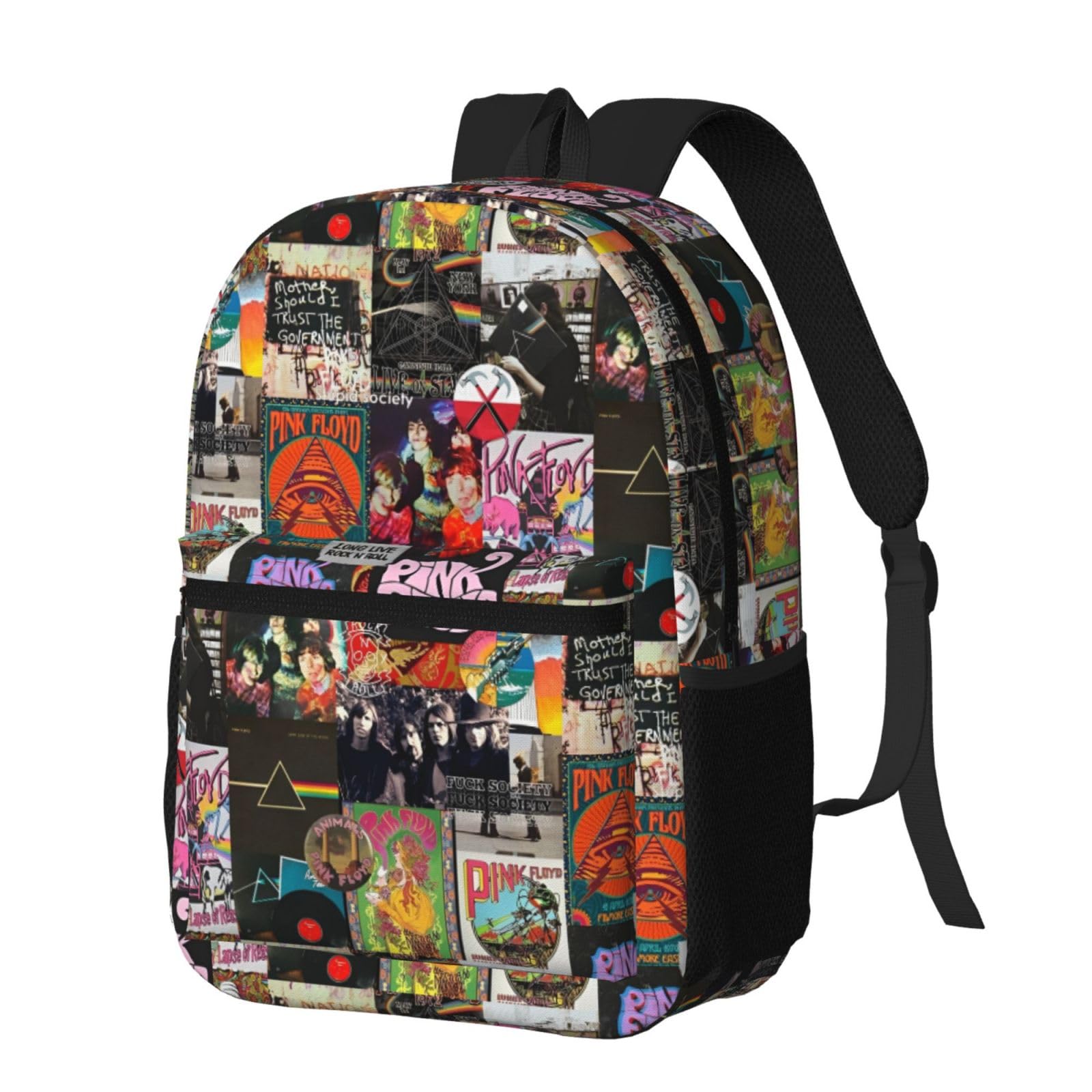 Ezkyztlw Unisex As Pic Pink Rainbow Floyd Lightweight Laptop Backpack Travel Daypack Bookbag For Women Men For Travel Work 17 Inch