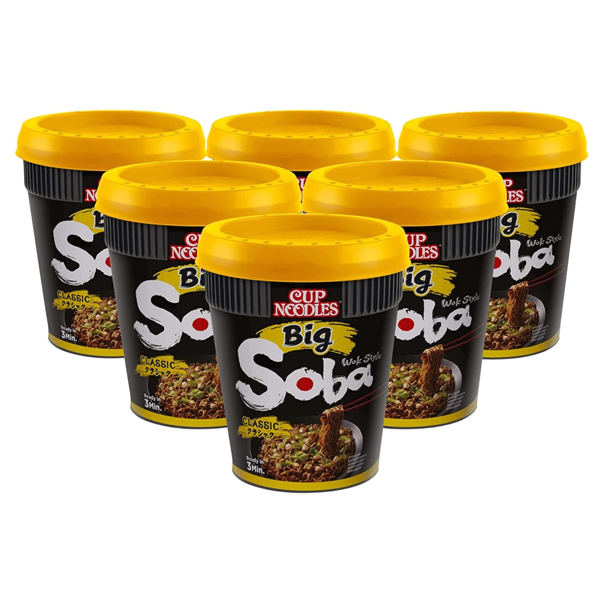Universal Product Solutions Nissin-Noodles Big Soba Cups Classic 6x113g