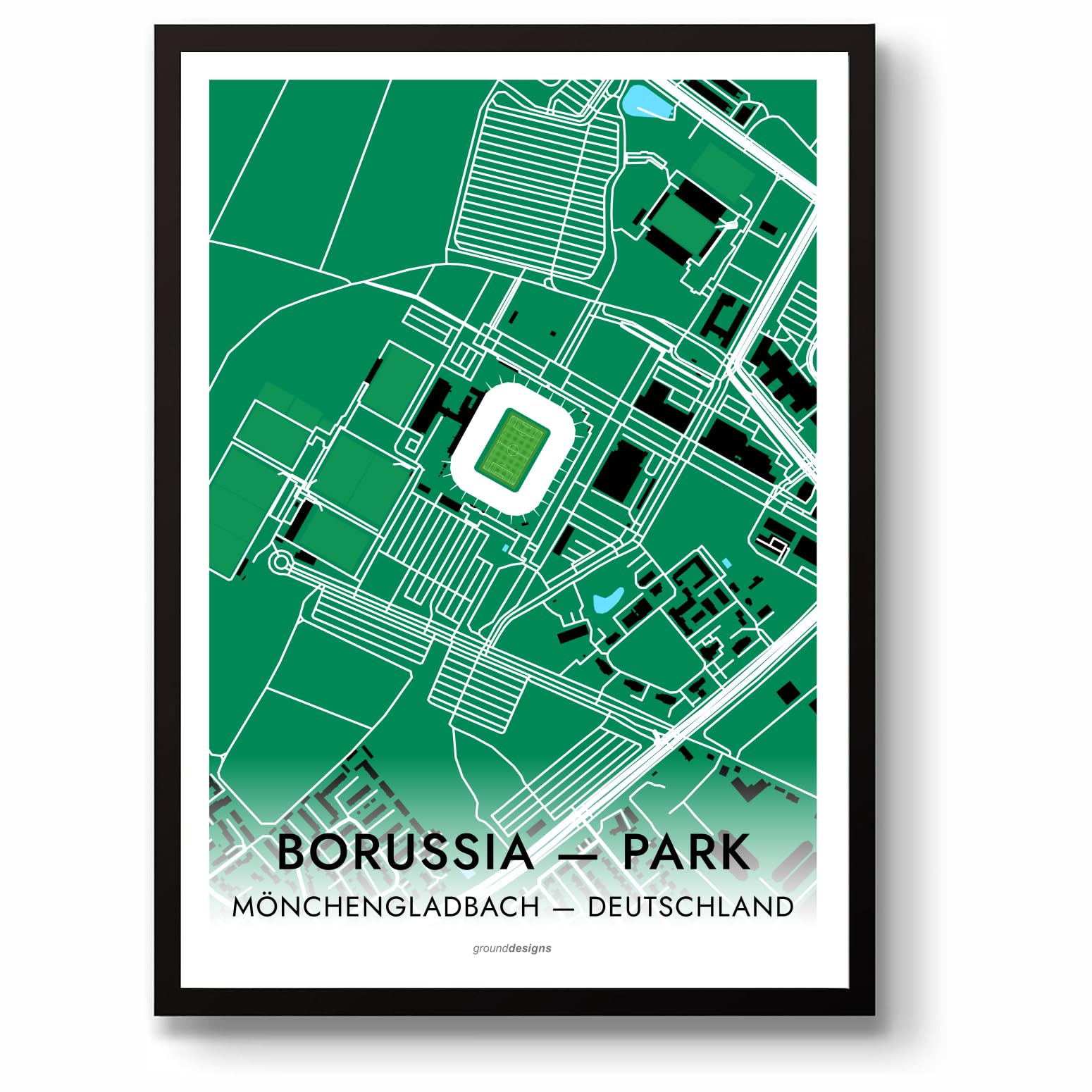 GroundDesigns BORUSSIA MÖNCHENGLADBACH Borussia-Park Stadium Map