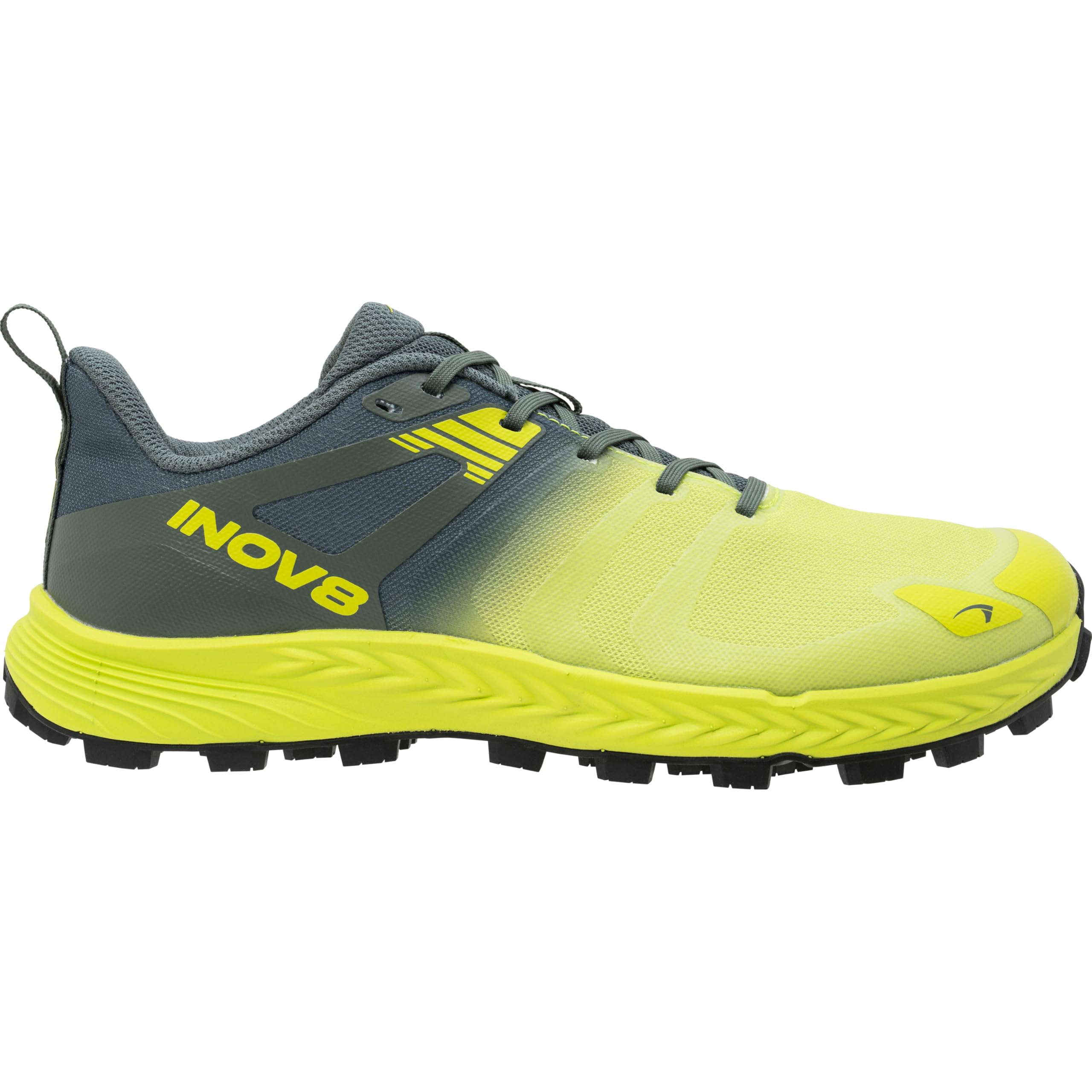 inov-8 Men's Trailtalon Speed Sneaker, Lime/Forest Green, 11