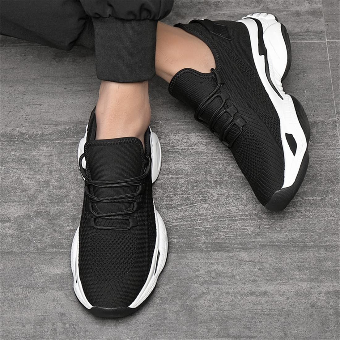 VIBLiSS Sneaker da Uomo con Rialzo in Altezza Invisibile, Scarpe da Ginnastica da Passeggio Traspiranti in Rete, Scarpe Sportive da Sollevamento Leggere E alla Moda