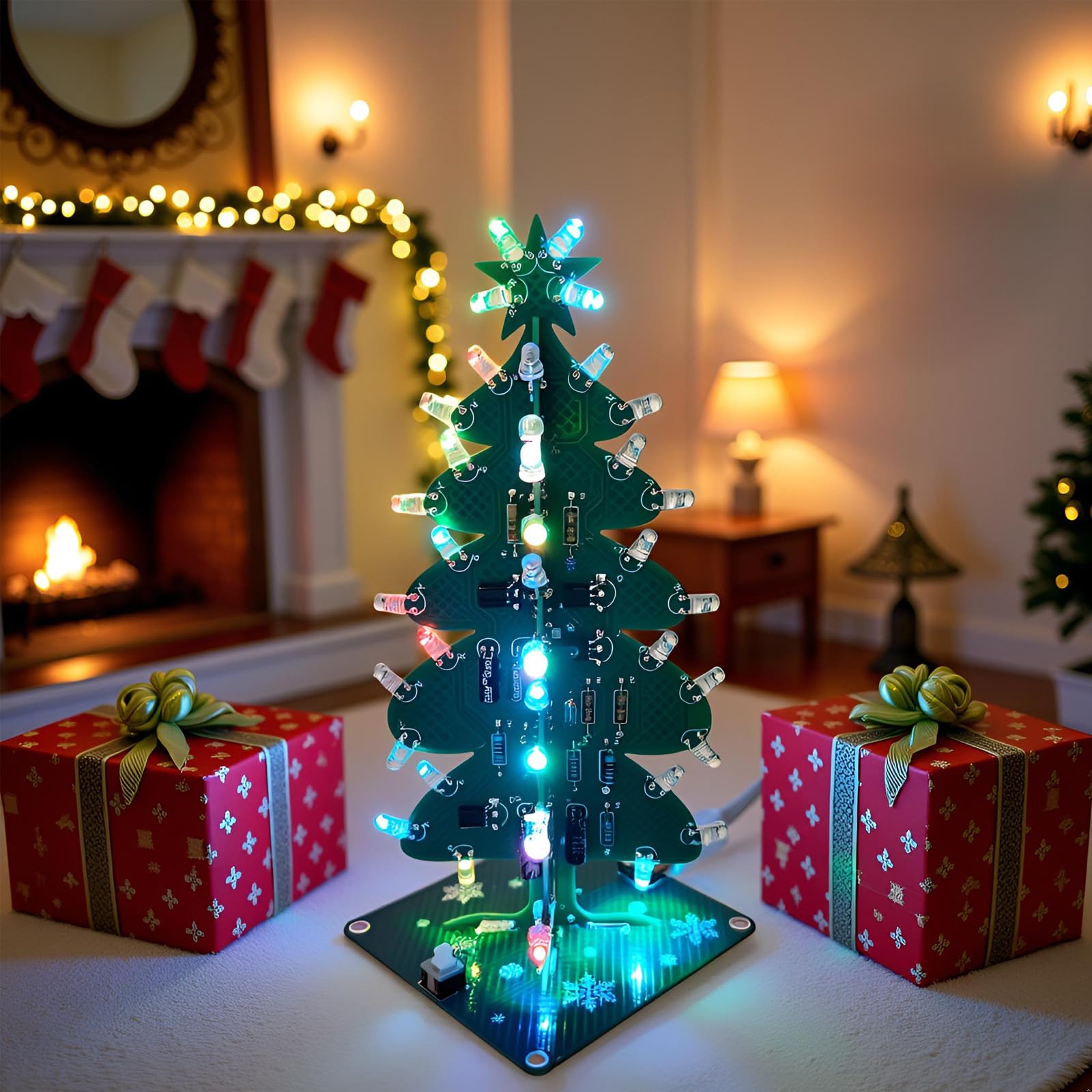 Gikfun Advanced Christmas Tree Soldering Kit DIY STEM Project for Adults Hobbyists Gift GK1033 - Image 2
