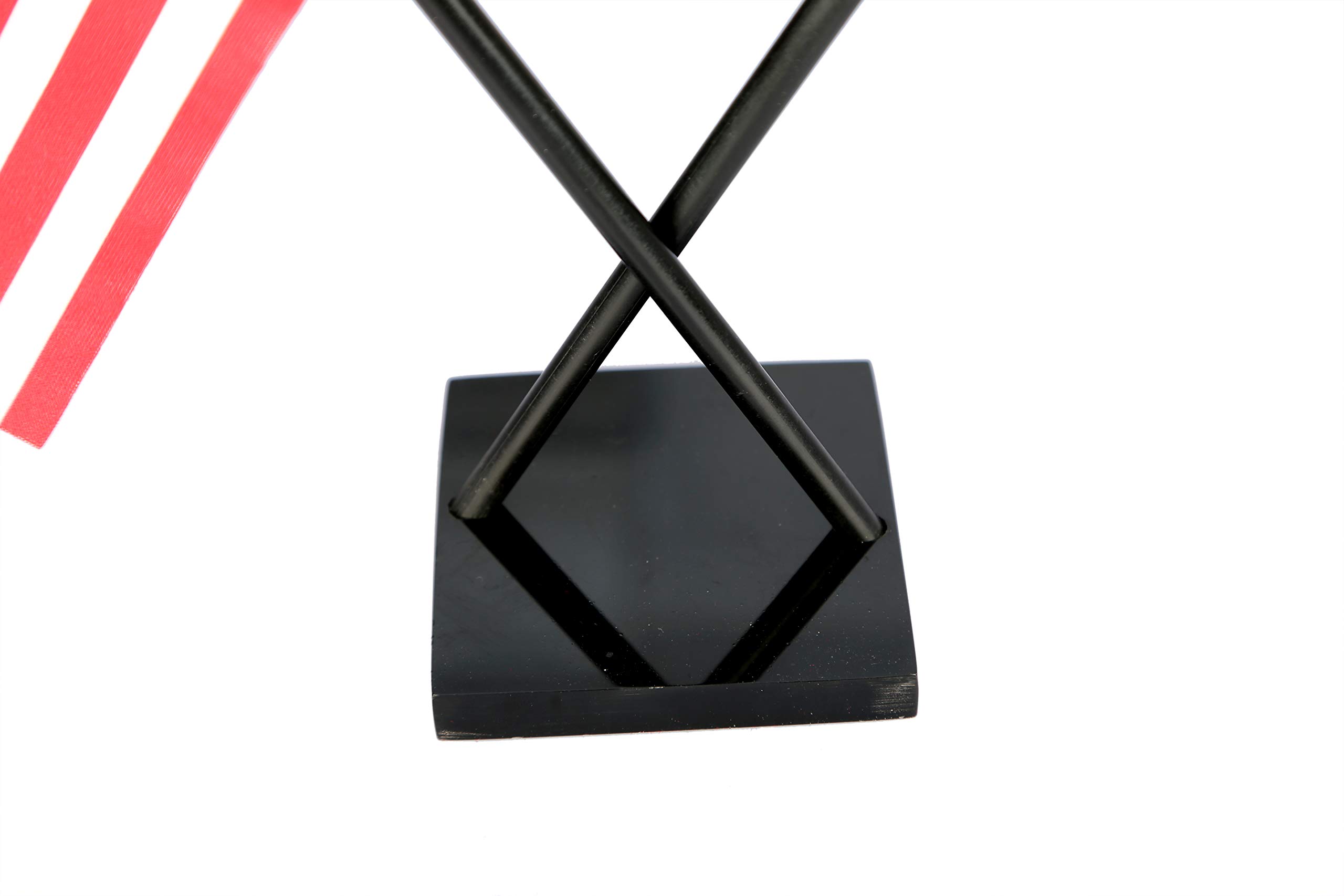 The Flag Company Country Cross Table Desk Flags on Acrylic Base with Poles (Length: 10 inches) | Use for Home & Office,Conference (USA) 3