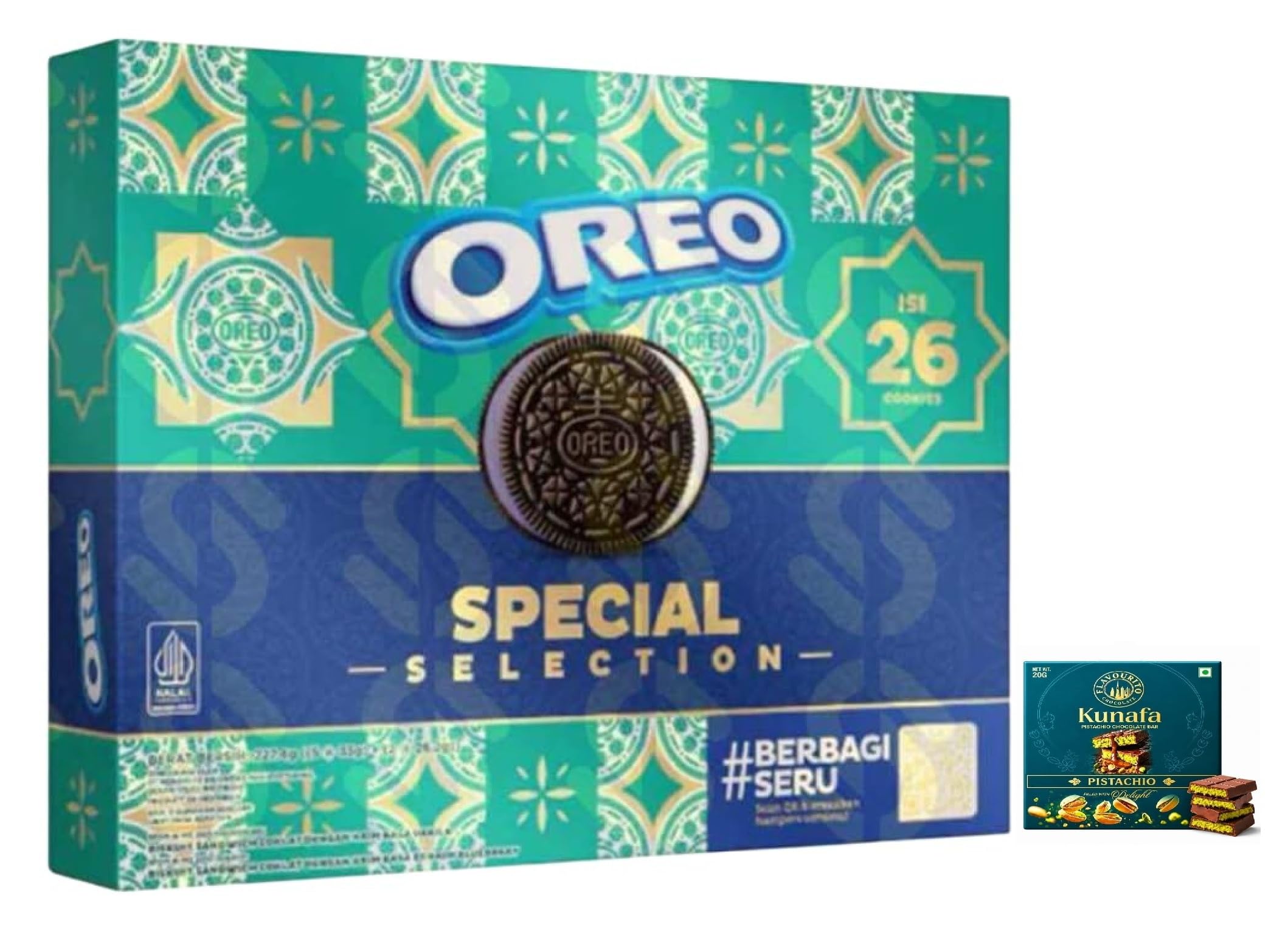 OREO Chocolate Sandwich Biscuits With Vanilla and Blueberry Cream, Special Selection 26 Cookies, Gift Box (Product Of Indonesia) From DECADENT FOODS-image-13