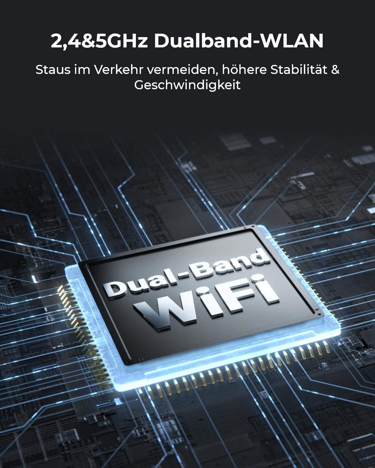 Reolink 4K Überwachungskamera Aussen Akku Kabellos, Farbnachtsicht | KI Erkennung, 2,4/5GHz WLAN IP Kamera Outdoor mit Spotlight, Keine Monatsgebühr, Zeitraffer, 2-Wege-Audio, Argus 3 Ultra