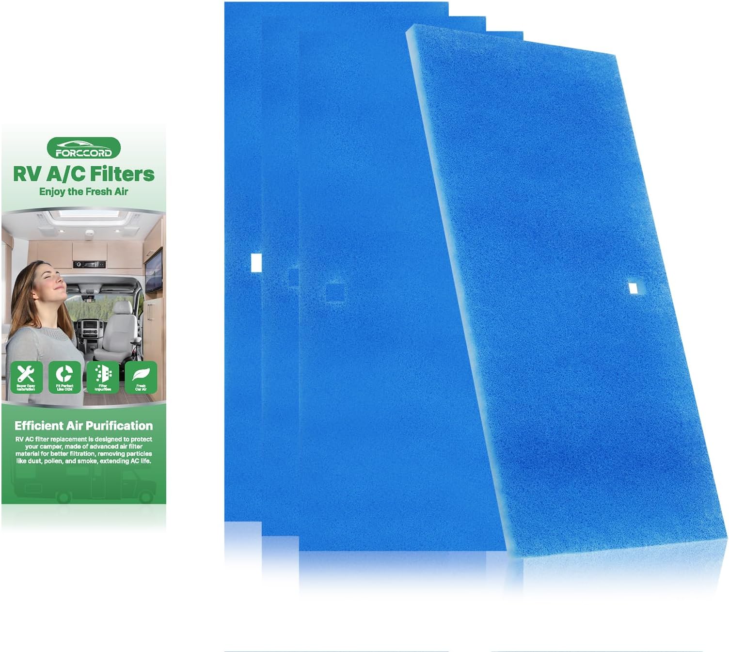 4-PACK RV Air Conditioner Filter Replacement Filters For Coleman Mach Unit MERV 8 Air Filter 6" x 14"