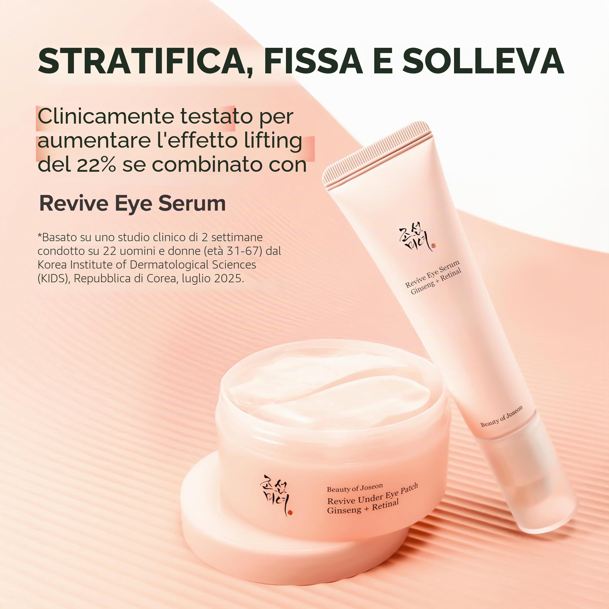 Beauty of Joseon Siero Contorno Occhi Revive Con Correzione Retinica Alla Niacinamide Per Borse Gonfie, Linee Sottili, Occhiaie E Rughe, Cura Della Pelle Coreana, 30 Ml, 1 Fl.Oz