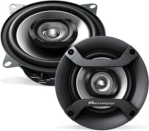 PIONEER F-Series TS-F1035R - Altavoces de 2 vías de 4 pulgadas (par) - 150 W máximo, sonido equilibrado + agudos suaves, gran reemplazo original,