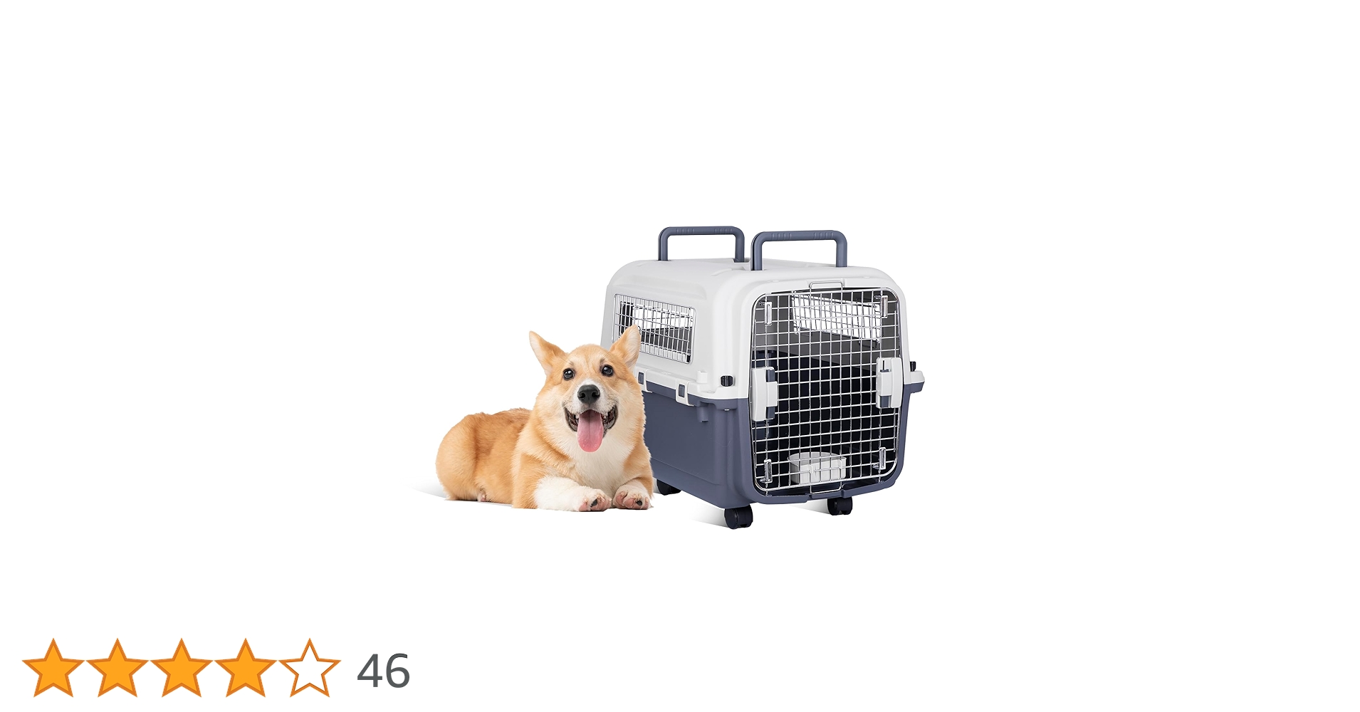 プラスチックペットキャリー ZENY SKU:P01-3370 僅少」XXLサイズ プラスチック キャスター付き ペットキャリー