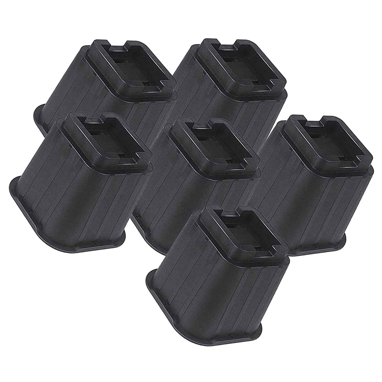 Elevadores de patas ajustables para muebles, antideslizantes, montaje rápido para cama, sofá, mesa, sillas, fácil de limpiar