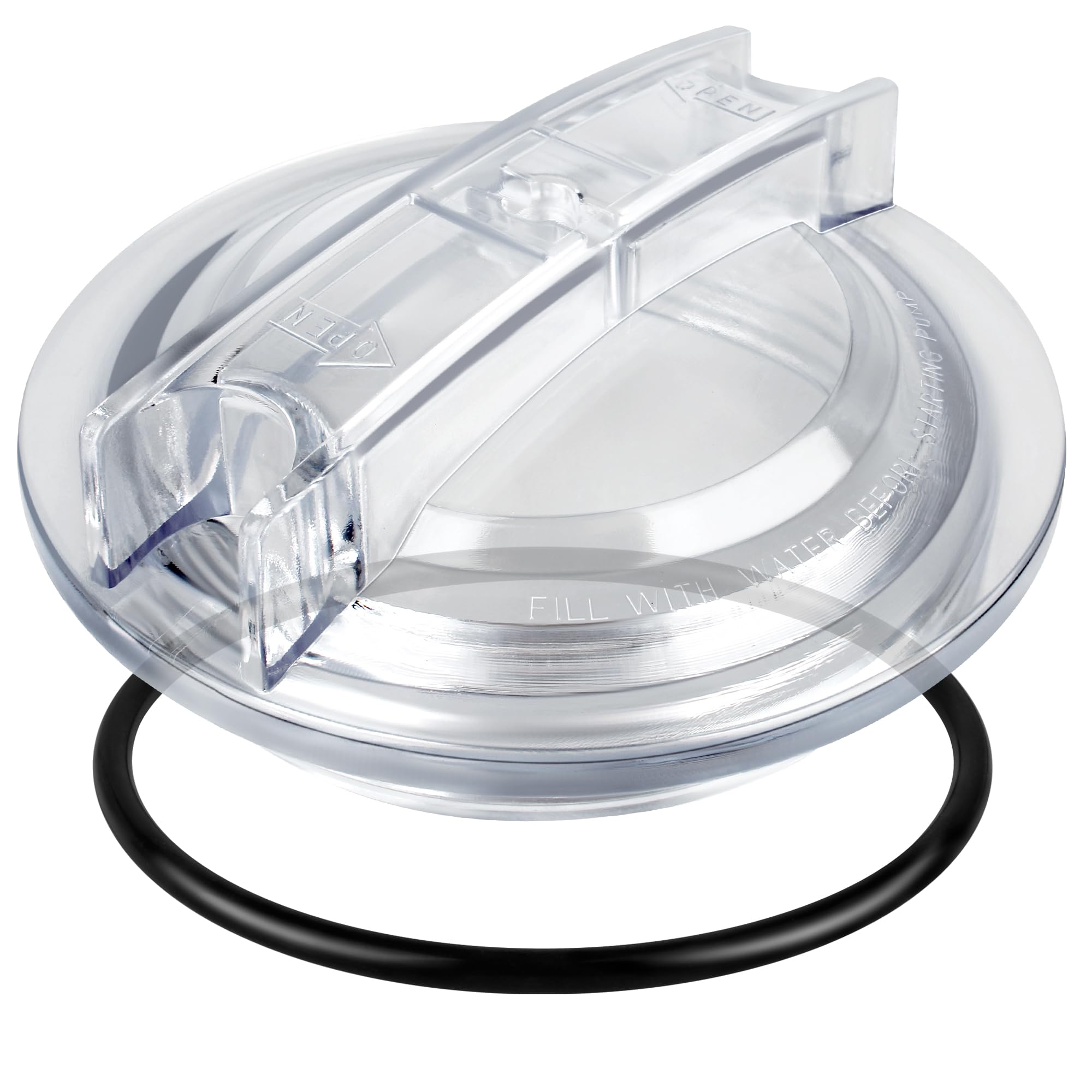 SPX3100D Pump Strainer Cover Compatible with Hayward Super II Pumps SP3000 SP3000X Series, Thread Pool Pump Lid with Strainer Cover O-Ring SPX3000S