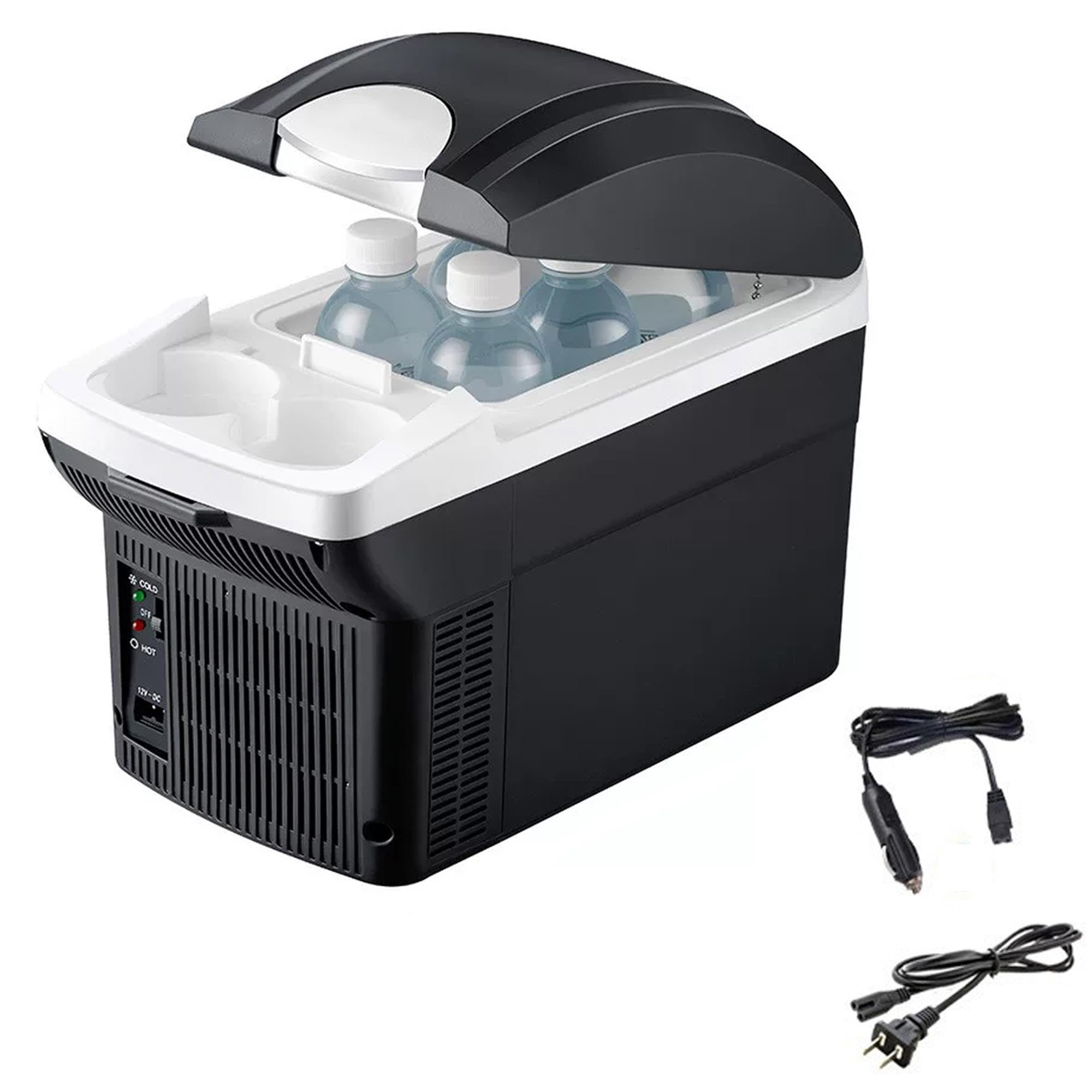 Frigo Portatile per Auto 8L Elettrico 12V/220V per Campeggio e Viaggi | Mini Frigo, Funzione Raffreddamento & Riscaldamento per Auto e Casa, Ideale per Bevande e Snack
