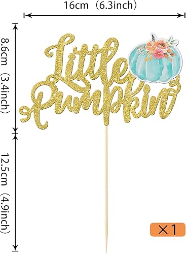 Miniatura 2 de Rsstarxi 1 paquete de decoración de pastel de calabaza pequeña calabaza, baby shower, cumpleaños, decoración para otoño, Acción de Gracias,