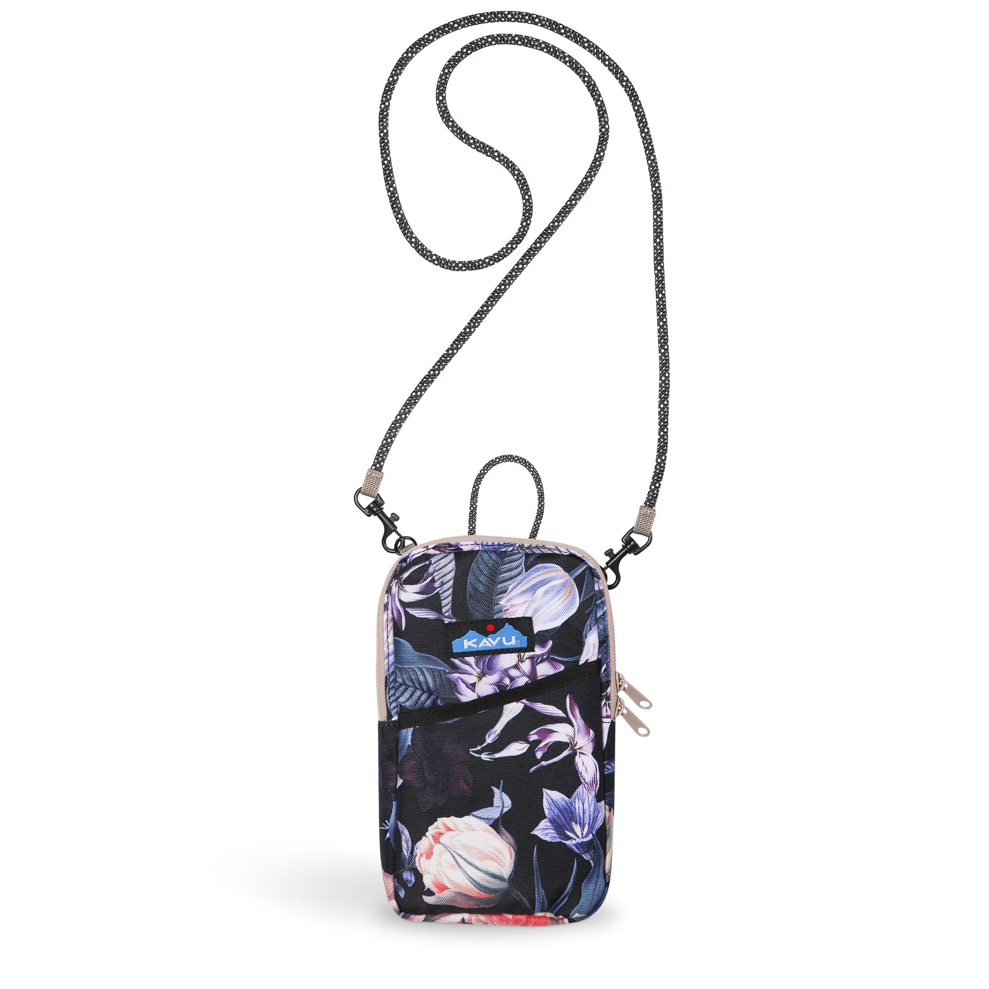 KAVU Essential Case Zip Crossbody Wallet with Rope