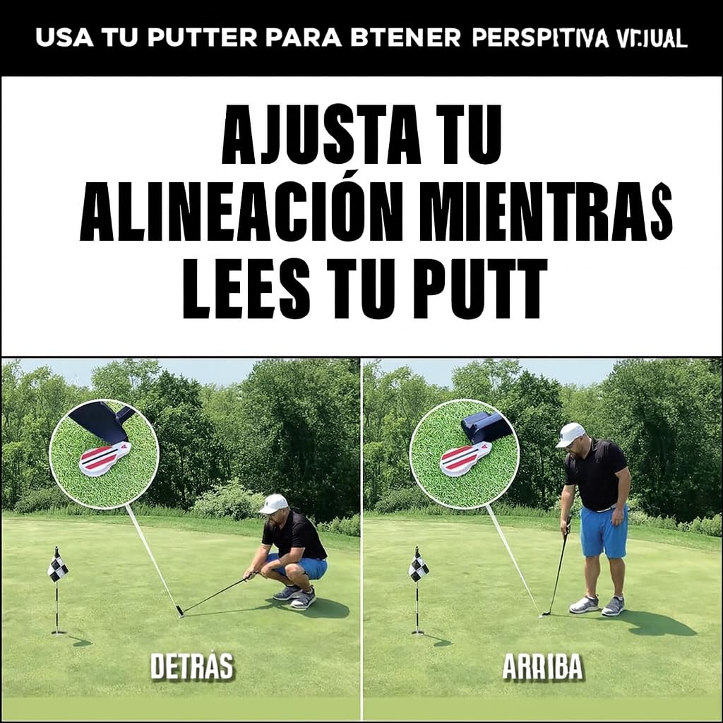 Fraser Fitness Marcador de alineación de pelotas de golf, herramienta de ayuda para putting