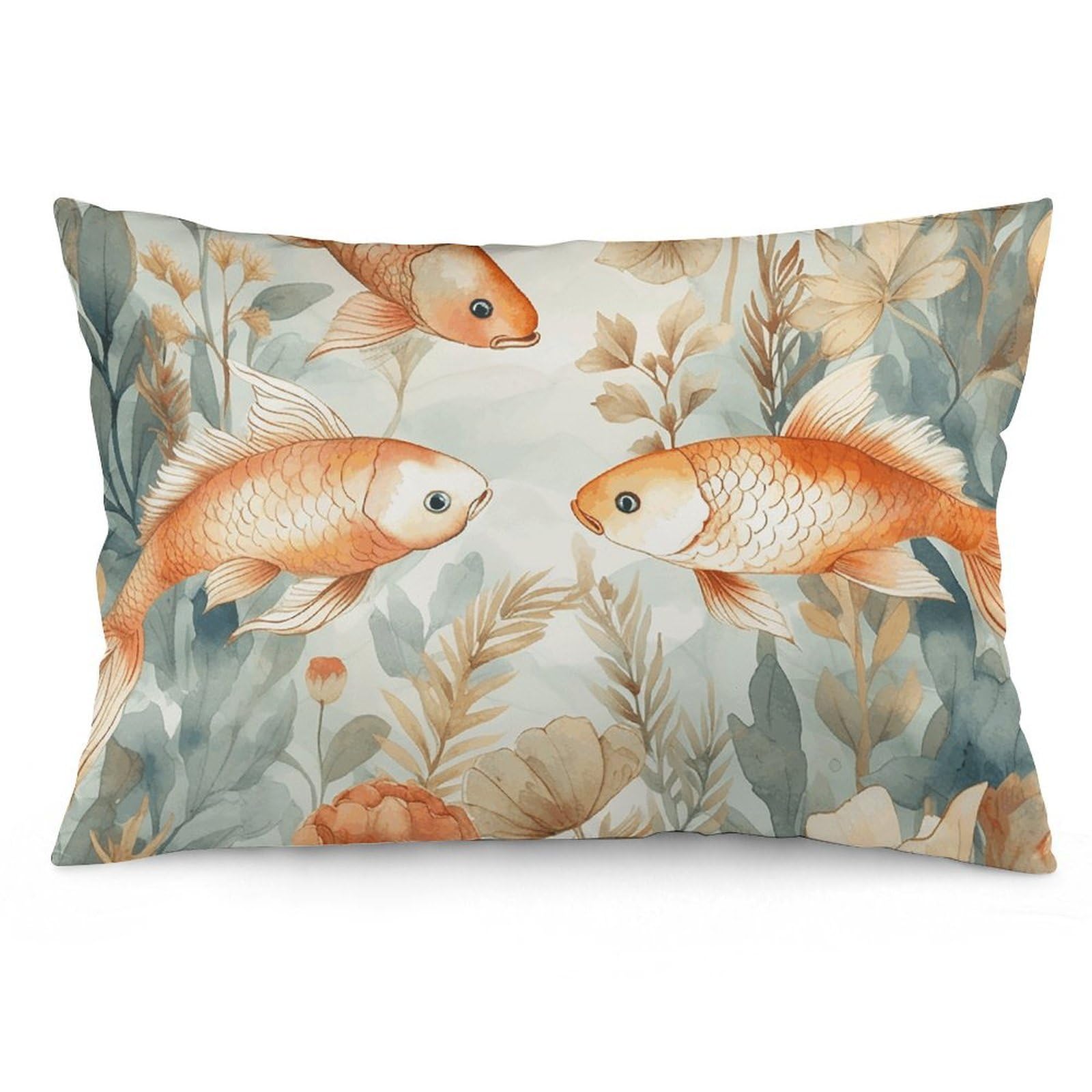 2 Pack Pillow Cases for Hair and Skin, Soft Breathable Pillow Case Covers with Hidden Zipper, There Pillowcase 12 "x20 Pillow Covers for Sleeping Gift