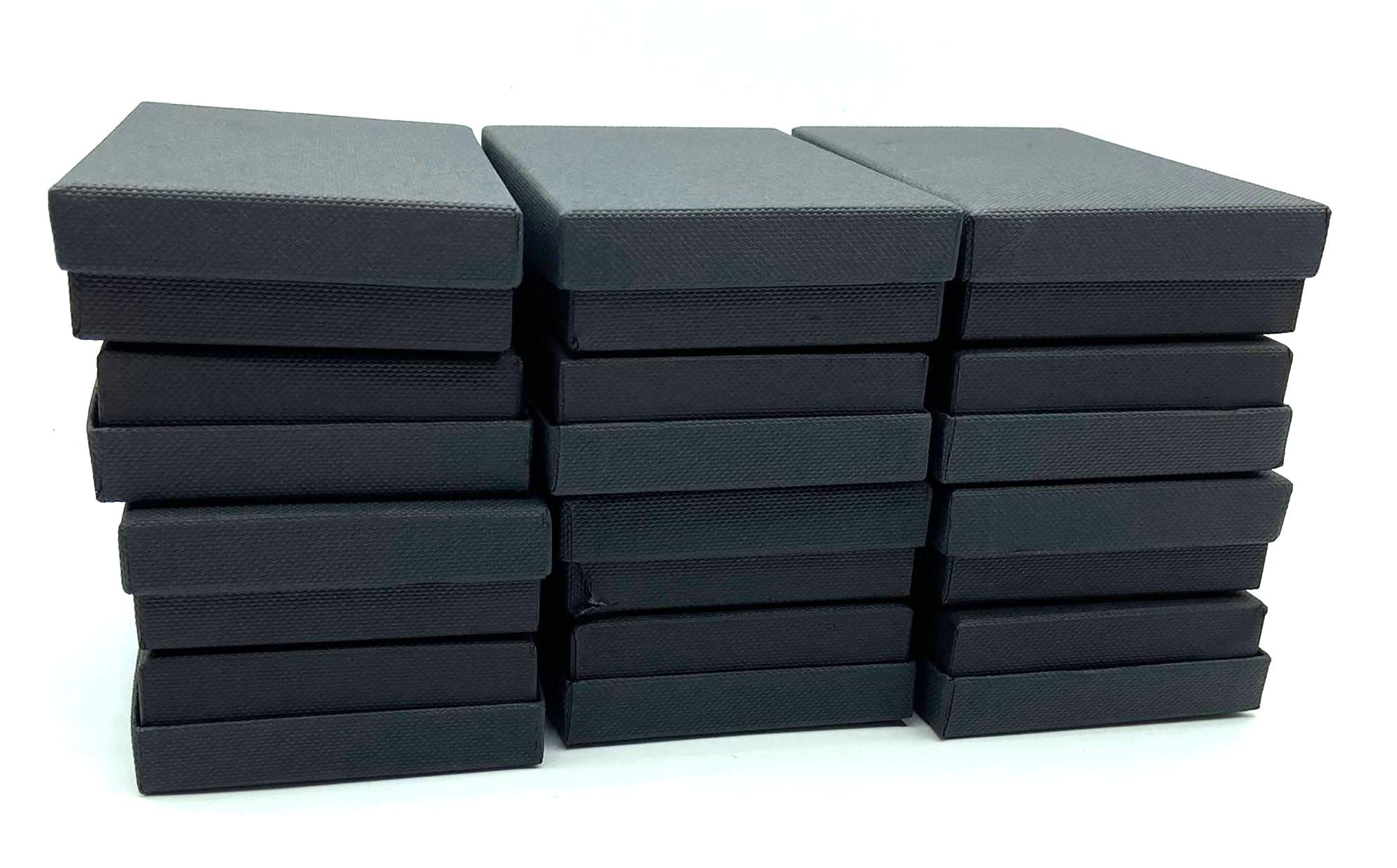 24 Pack Black Ring Gift Boxes With Velvet Insert - Small Jewelry Packaging Boxes - View #4