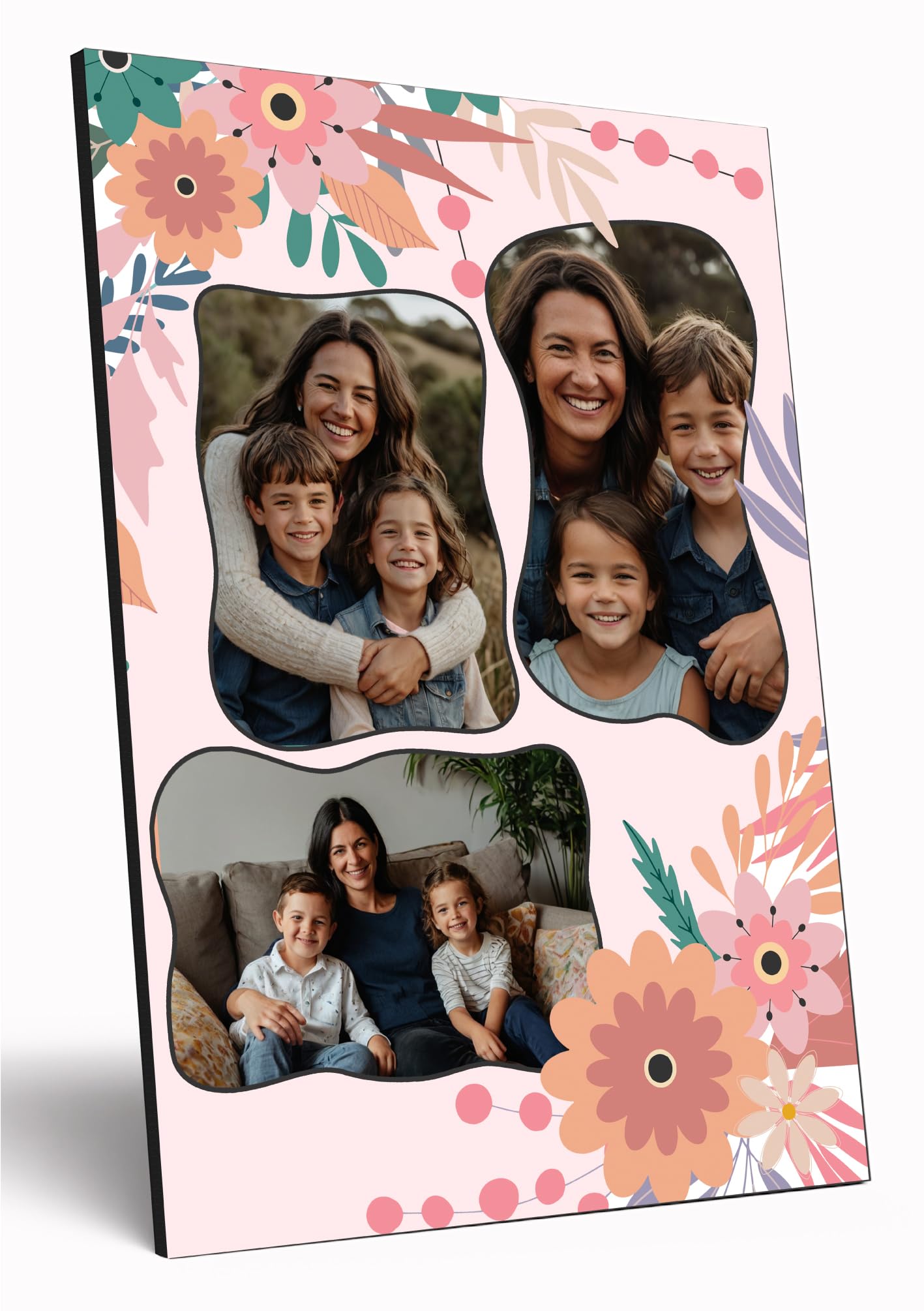 Personalised Photo Gift A4 Wooden Wall Art Mother's Day Customised Print for Mum Mummy Grandma Nan Gift