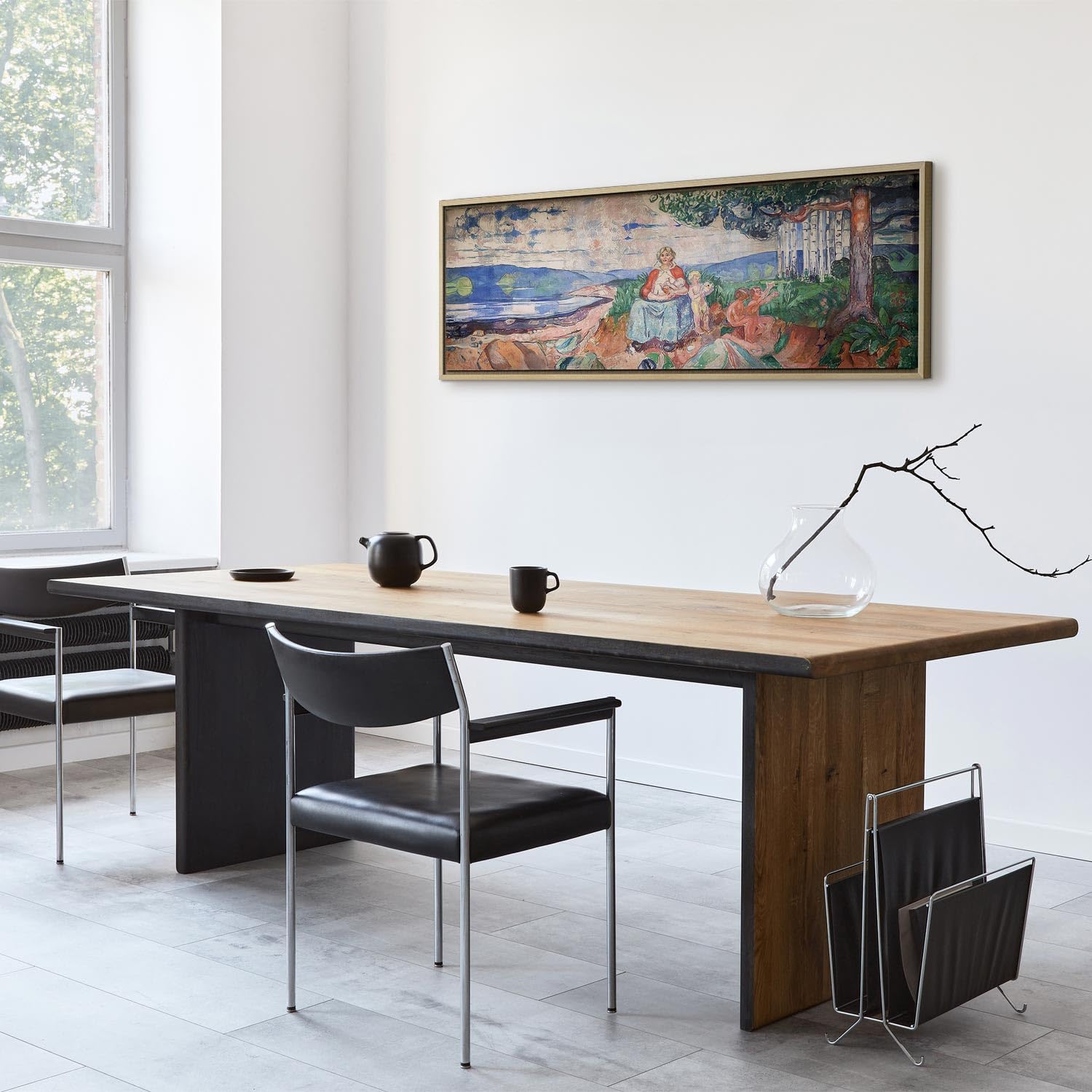murando - Quadro Fonoassorbente AI Edvard Munch Alma Mater 60x20 cm 1 Pezzo - Canvas - Quadri Acustici Grandi - Pannelli Fonoassorbenti Decorativi - Decorazione da Parete Soggiorno l-G-10550-b-a