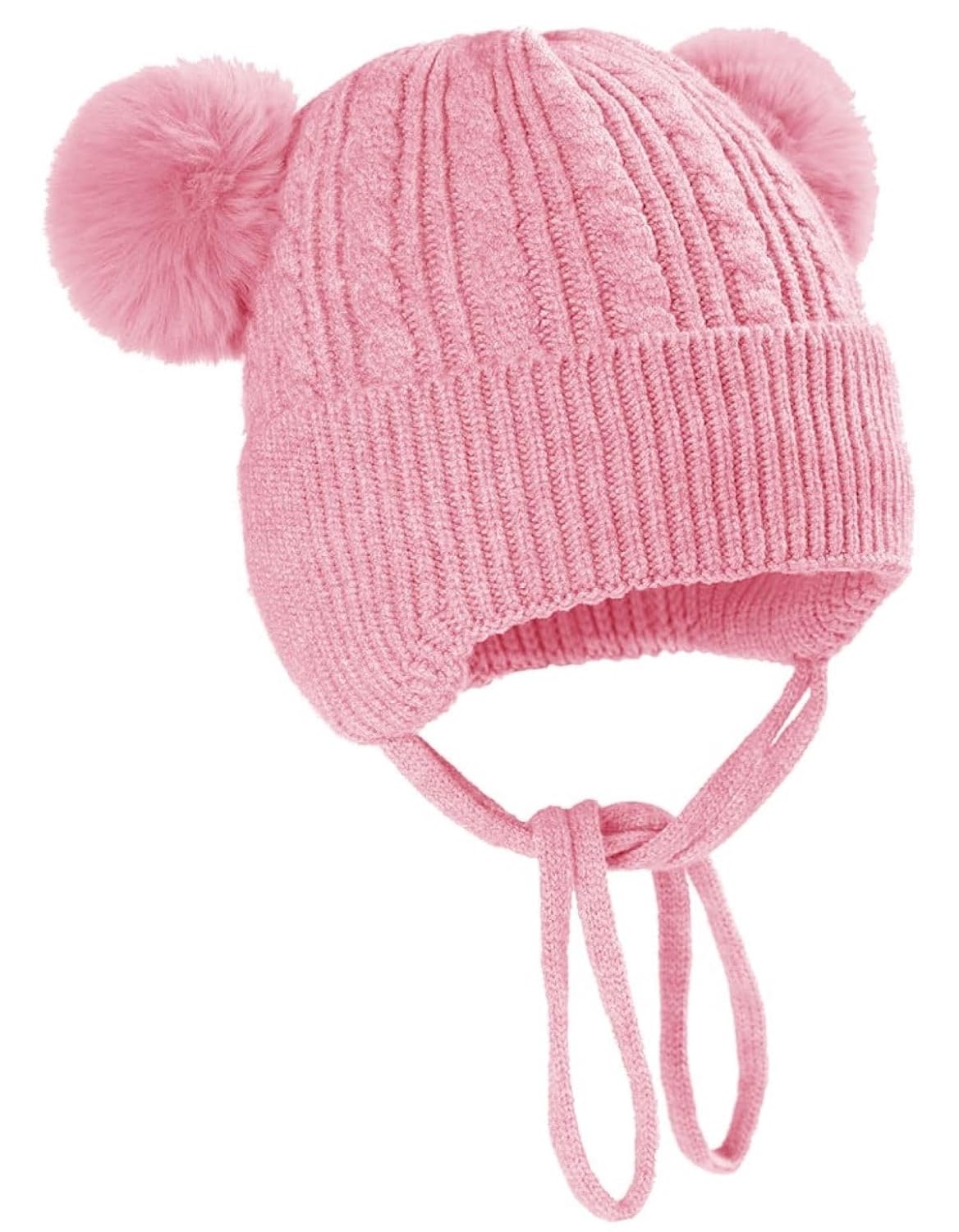 INFISPACE Baby Boy’s & Baby Girl’s Knitted Woolen Beanie Pompom Cap with Fleece Fur Lined (Age: 6 to 24 Months) INFISPACE Baby Boy’s & Baby Girl’s Knitted Woolen Beanie Pompom Cap with Fleece Fur Lined (Age: 6 to 24 Months)