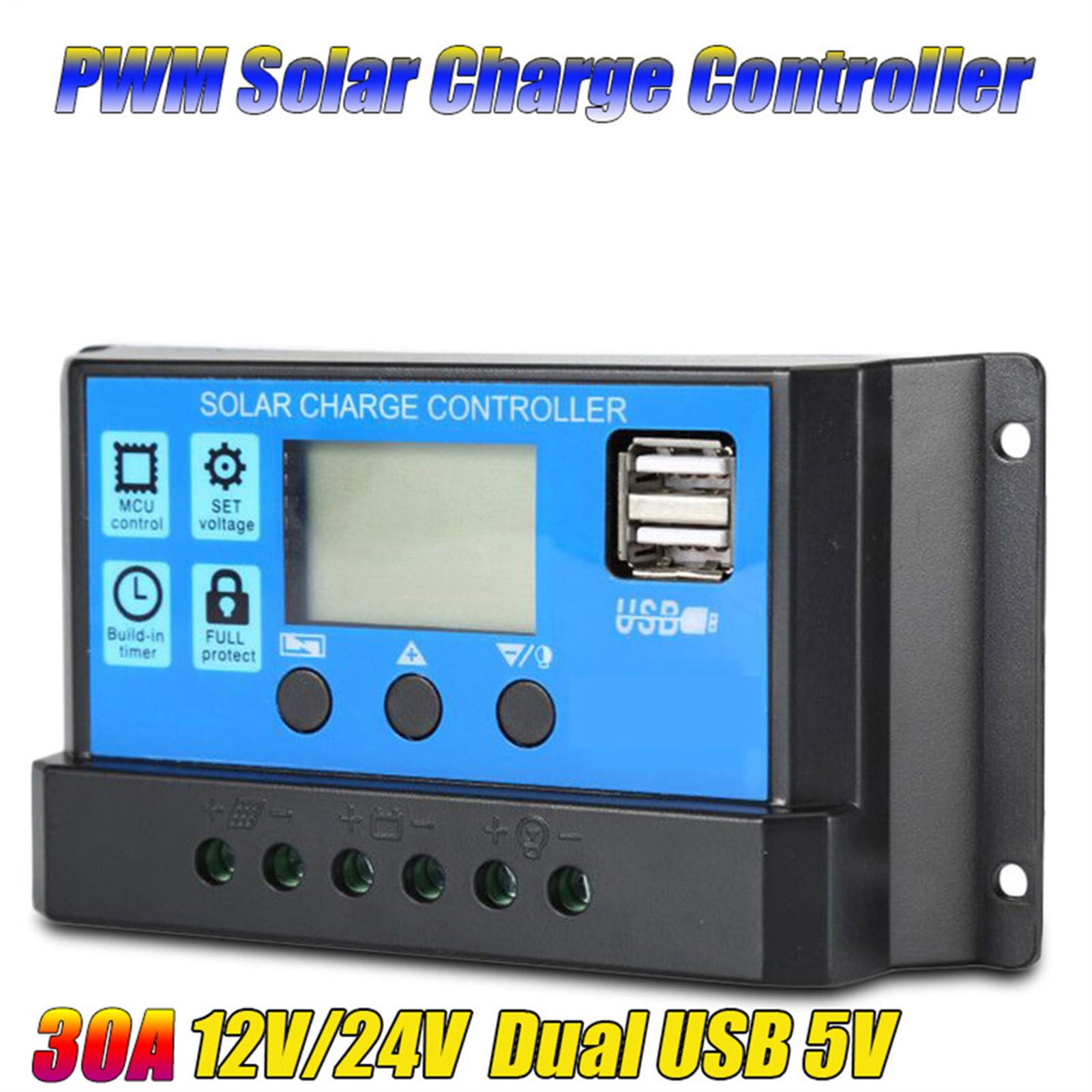 di alimentazione solare, regolatore di carica solare con pannello 18 W 12 | V, per camper off-grid con batteria e inverter, regolatore di carica 30 A, inverter