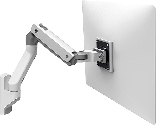Ergotron HX Wall Mount Monitor Arm - Mounting kit (articulating arm, wall mount, pivot, mounting hardware, extension part) for Monitor - white - screen size: up to 42" - wall-mountable