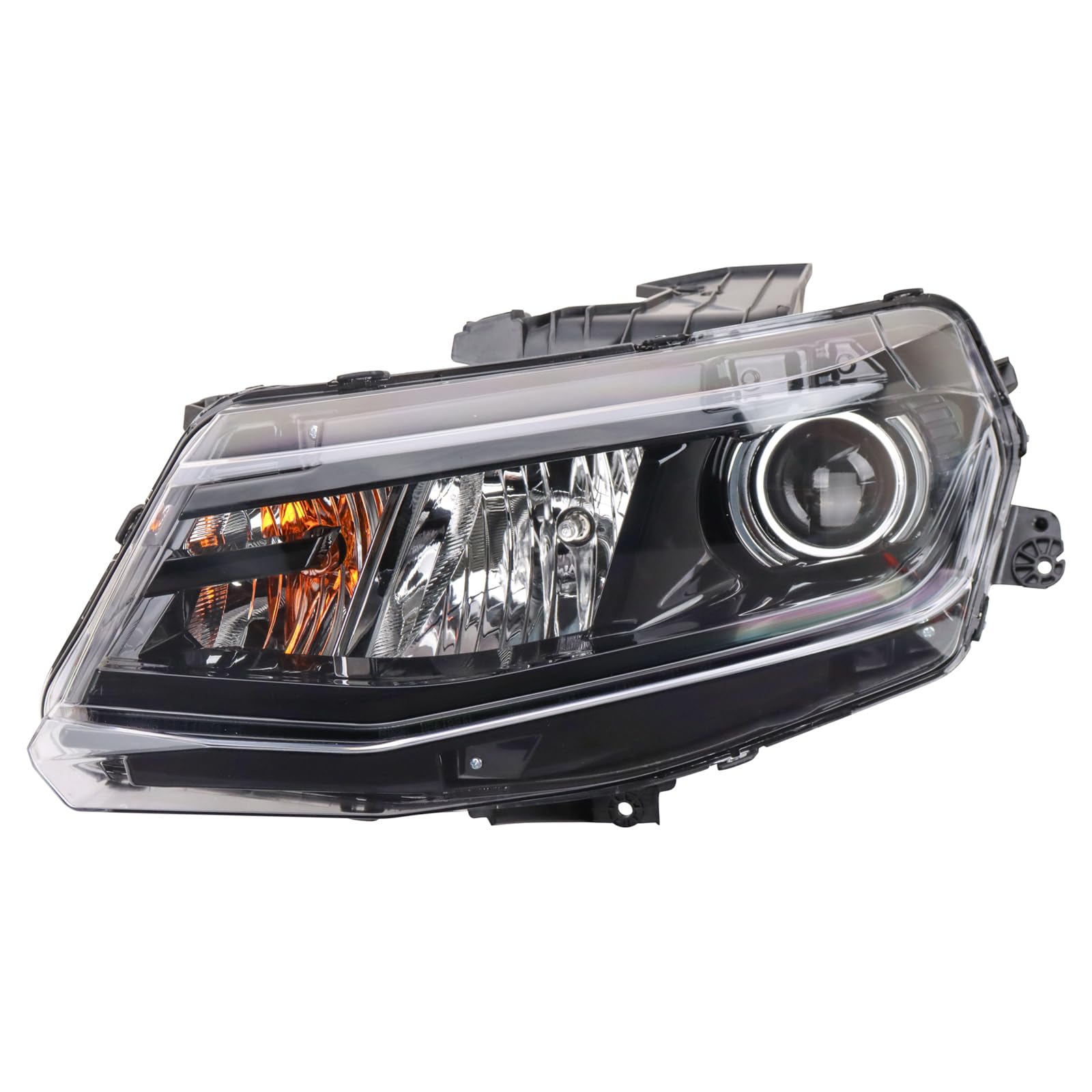 TRQ Driver Side Headlight Assembly Compatible with 2016-2018 Chevrolet Camaro GM2502422