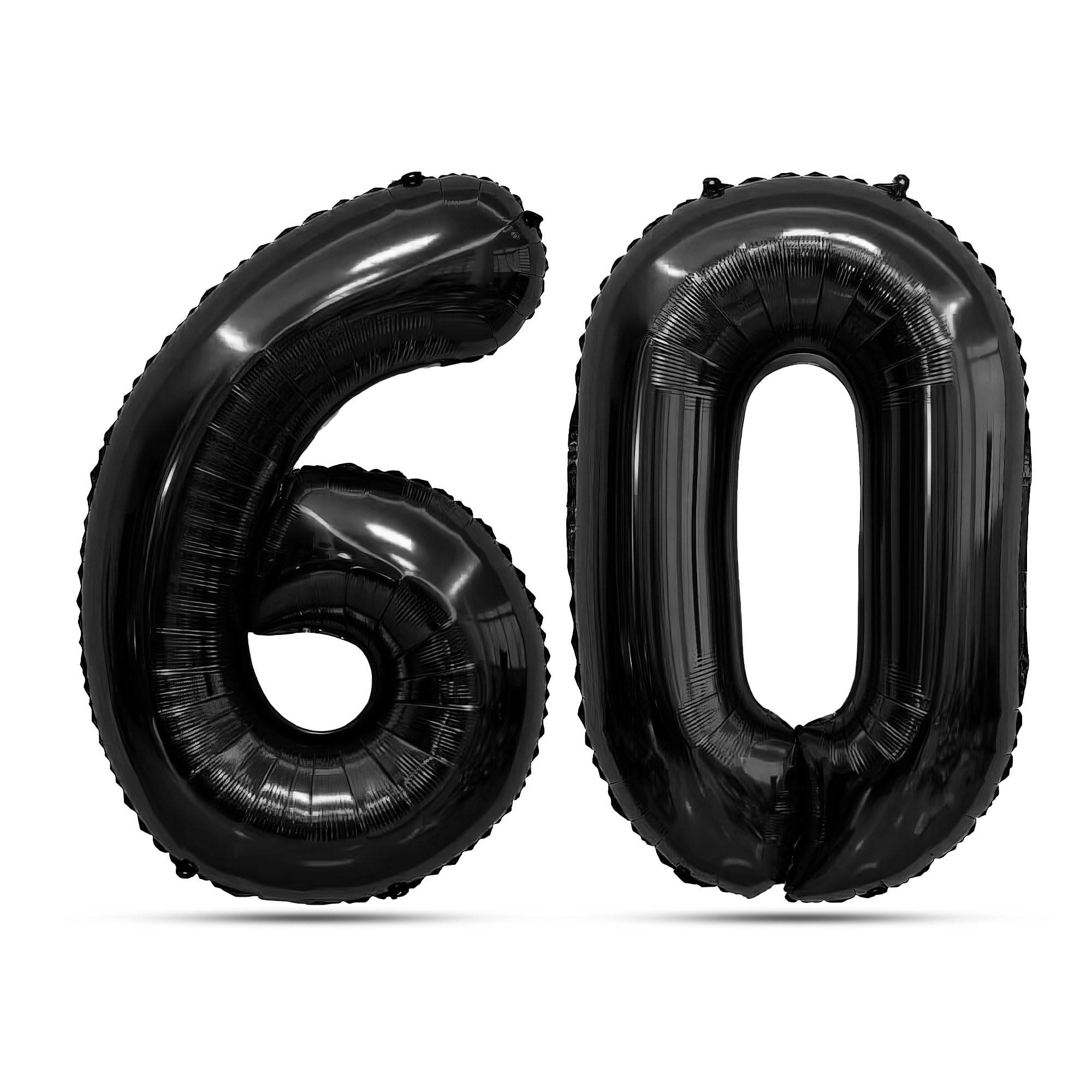 Black Number Balloons 60 Balloon Numbers 60th Number Balloon Foil Mylar Party Balloon For Men Women 60th Birthday Balloons Dirty 60 Birthday Decorations For Her Him Anniversary Graduation Decorations