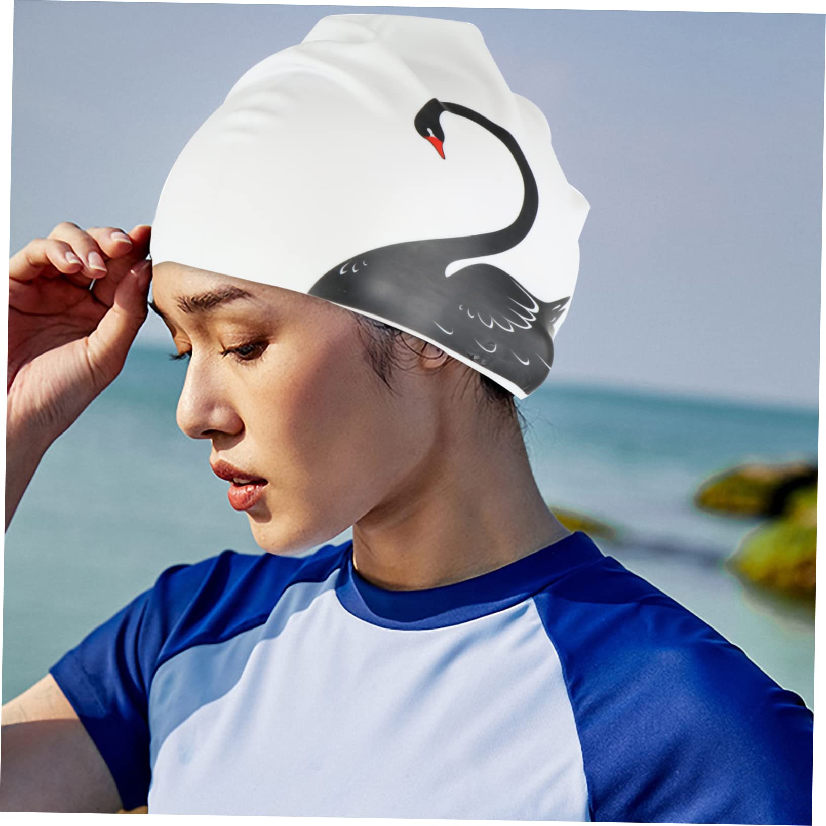 Abaodam 2pezzi Cuffia Da in Silicone Design Cuffia Da Femminile Flessibile Per Donna