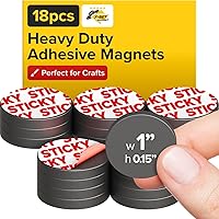 Vista 39 de Imanes cuadrados de cerámica fuertes con respaldo adhesivo (0.6x0.16"/15x4mm, 20 piezas) – Imanes adhesivos de servicio pesado, no corrosivos