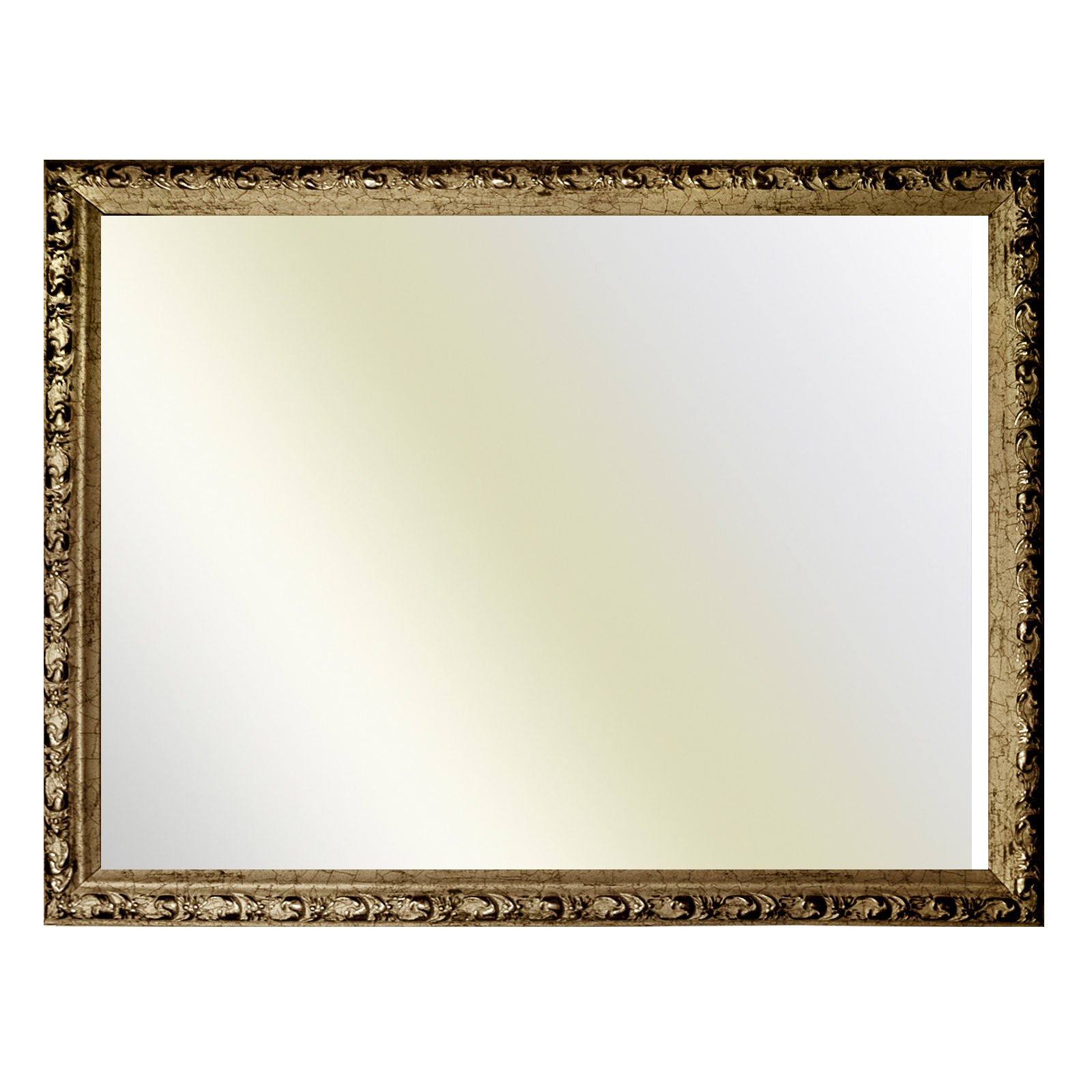 Miroir baroque en platine 40x50 cm cadre 812 PLA au design prestigieux