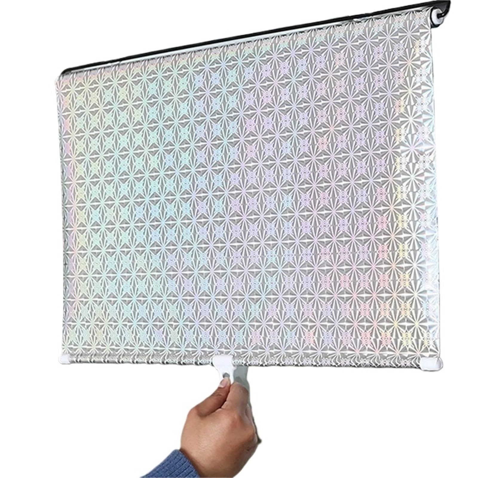 Suction Blinds For Windows Sunshade Roller Blinds Universal Window Blackout Curtain with Suction Cup Retractable Sunshade Roller Curtain Roller Curtains(40x125cm)