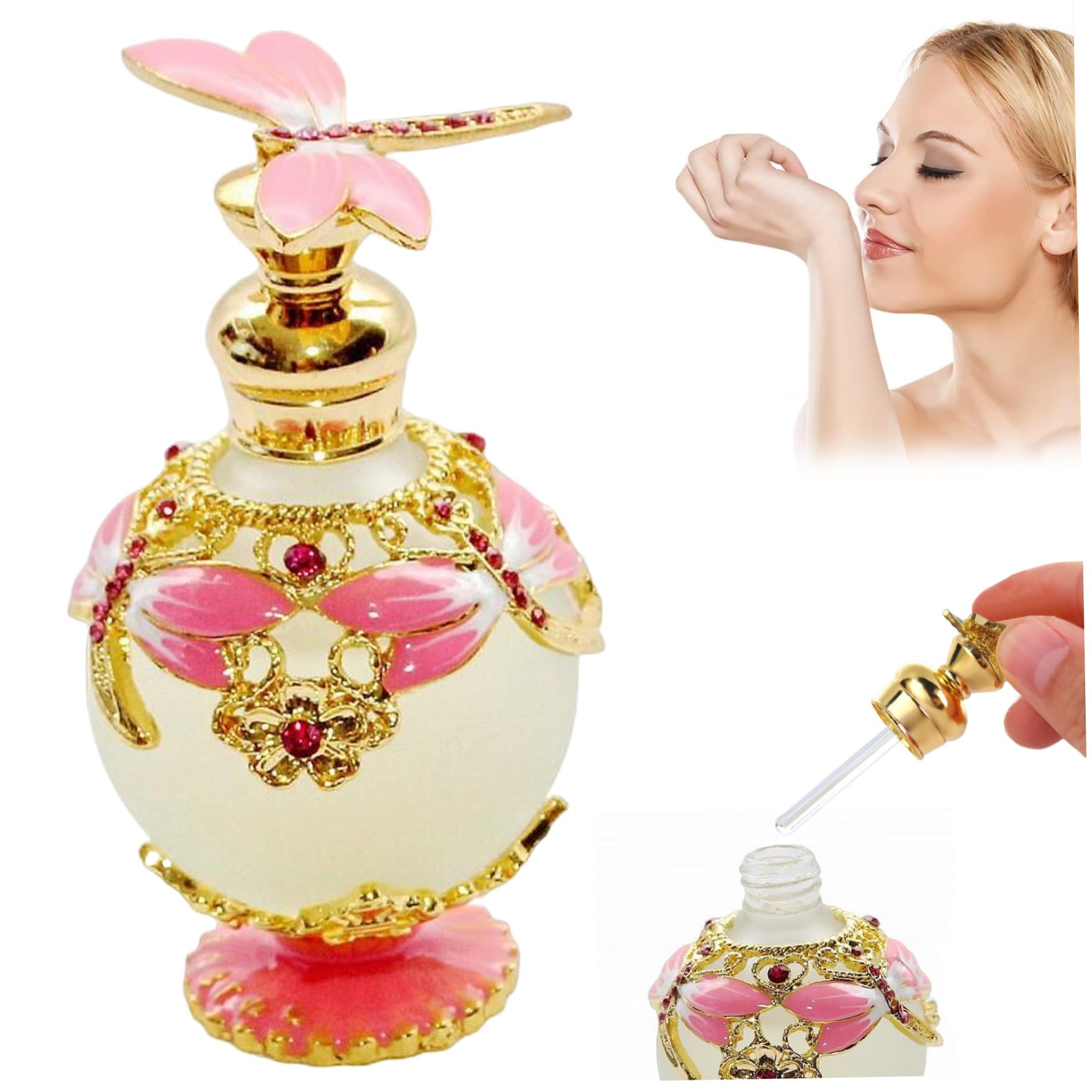Profumo per donne, profumo arabo vintage di lunga durata olio arabo halal halal dubai fragranze retrò profumo concentrato profumo di olio essenziale floreale per donne, profumo arabo olio